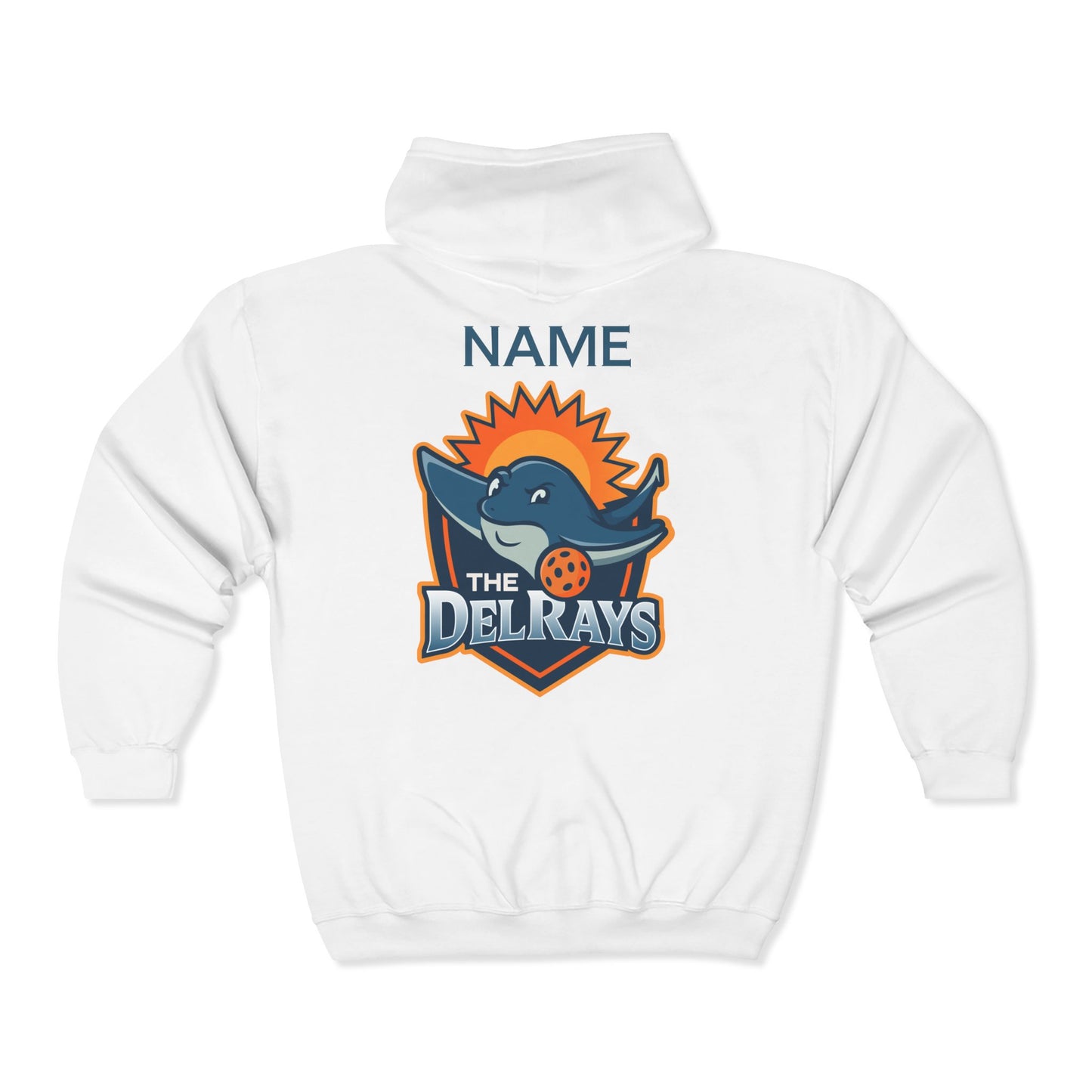 The Del Rays Unisex Zip Up Hoodie - Add name