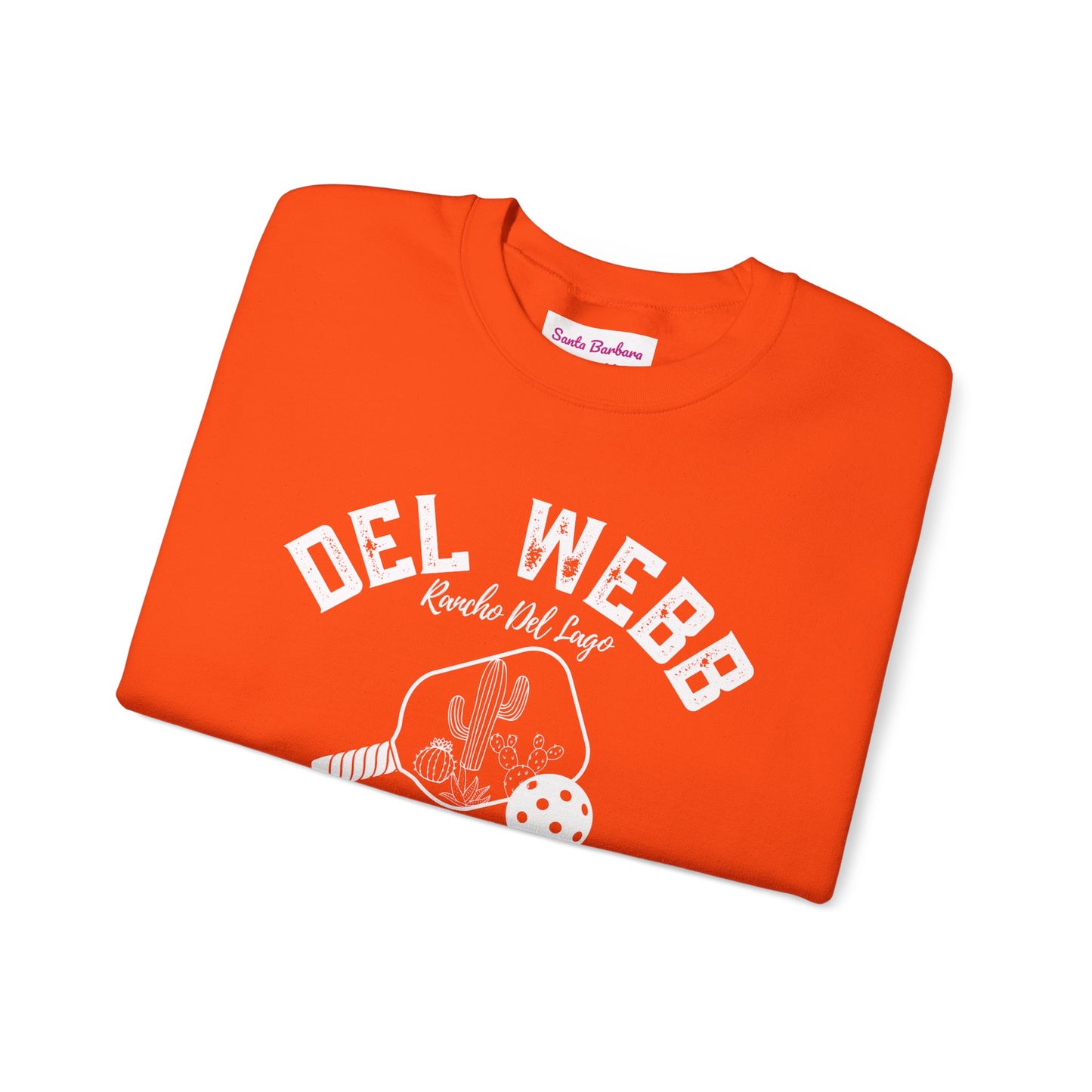 Copy of Del Webb Pickleball Beachy Style - Dink in the Desert - Unisex Crew -ca add name to sleeve with paddles
