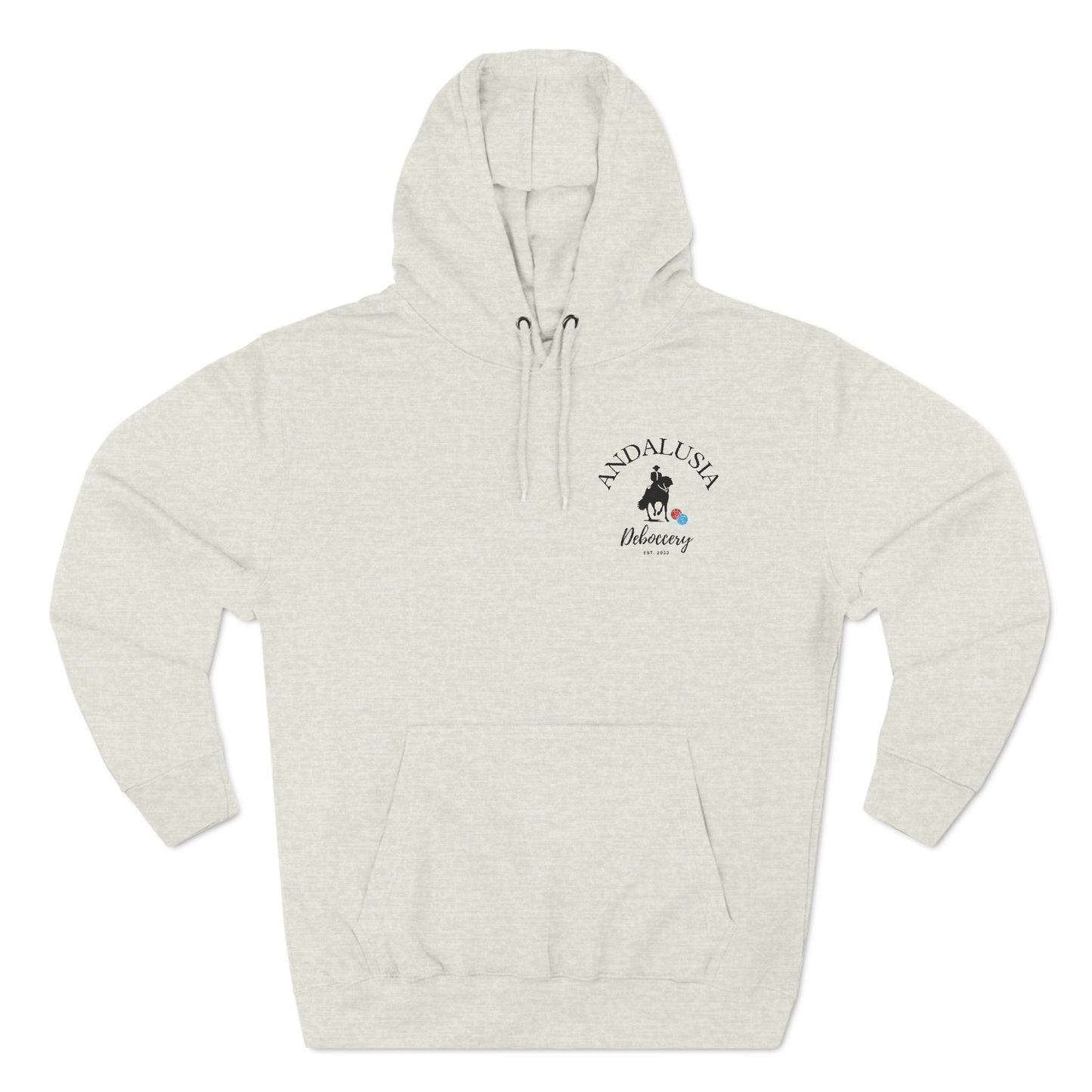 Andalusia Deboccery 80% cotton/20% poly plush - Lane 7 Three-Panel Fleece Hoodie