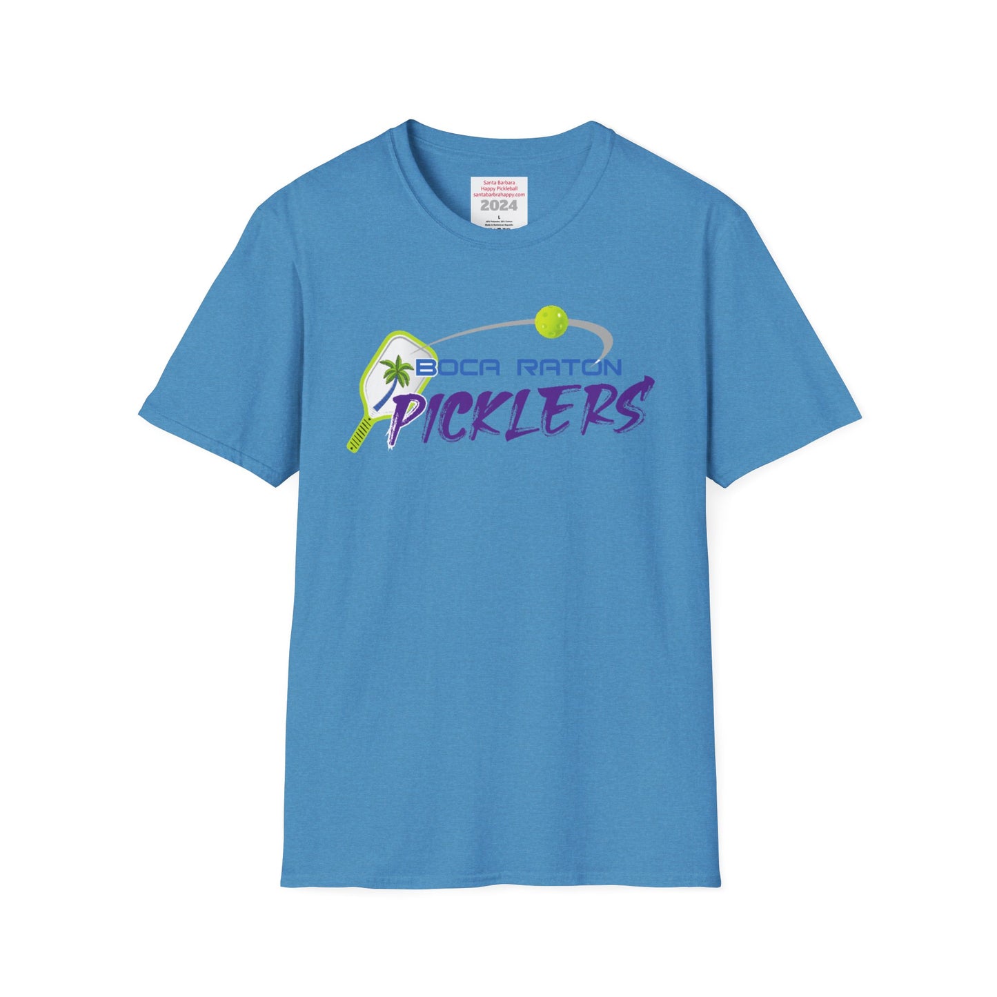 Boca Raton Picklers NPL Team - Unisex 100% cotton soft style T - can customize back