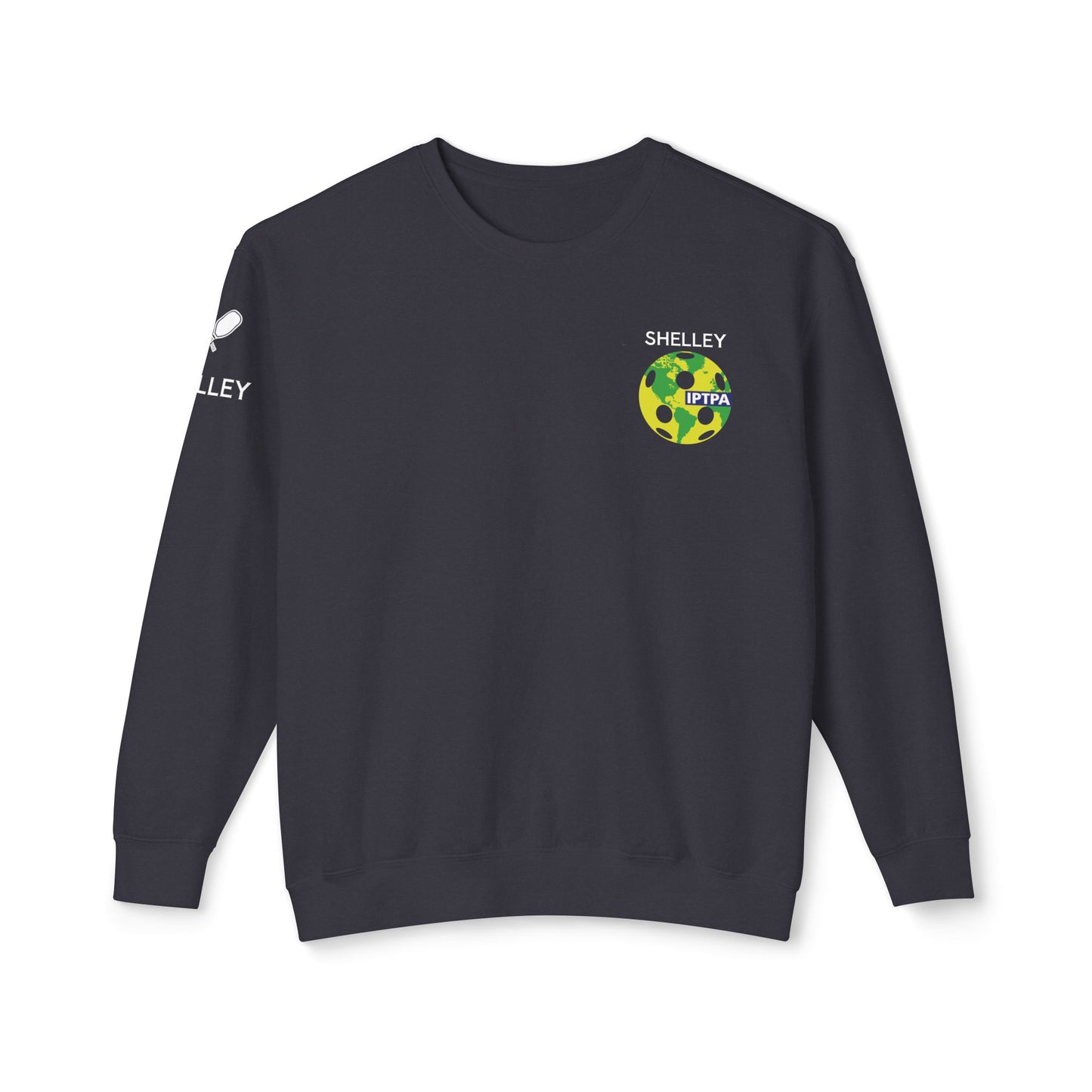 Shelley IPTPA Teaching Pro Unisex Lightweight Crewneck Sweatshirt - Customize name on sleeve