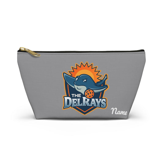 The Del Rays/US Legends Pickleball 2 sided logos -Personalized Accessory Pouch w T-bottom