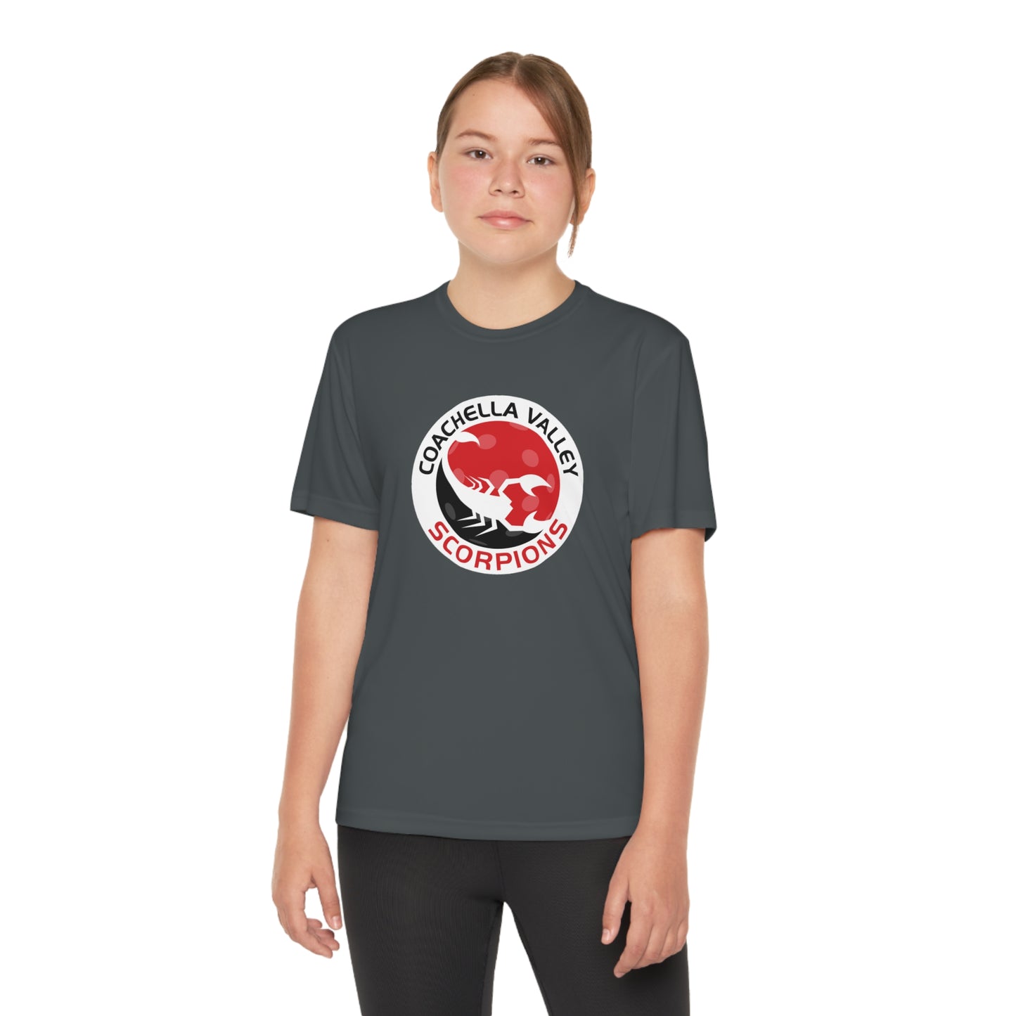 Coachella Valley Scorpions - Youth Competitor Tee, Moisture Wicking -customize back