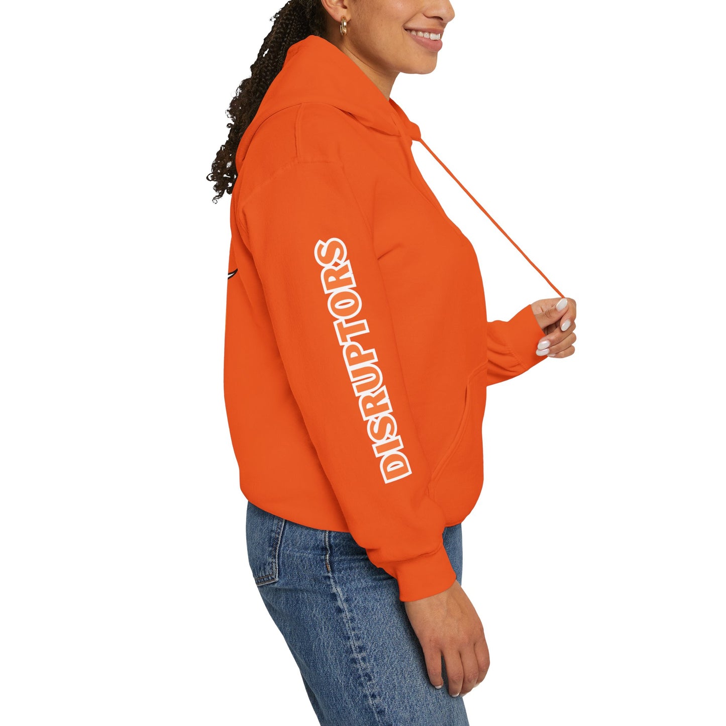 Detroit Disruptors Unisex Hoodie - Customize Sleeve or Back w/ Name - 50% cotton/poly (add in instructions)