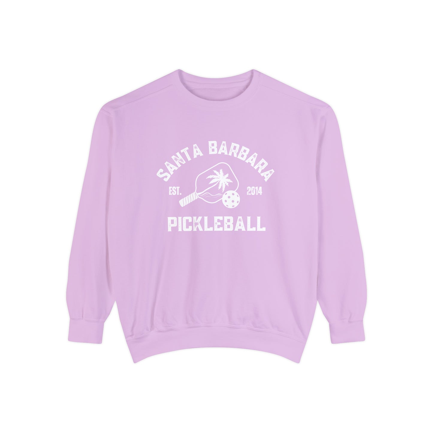 Santa Barbara Pickleball Beachy Comfort Colors -Garment Dyed Crews
