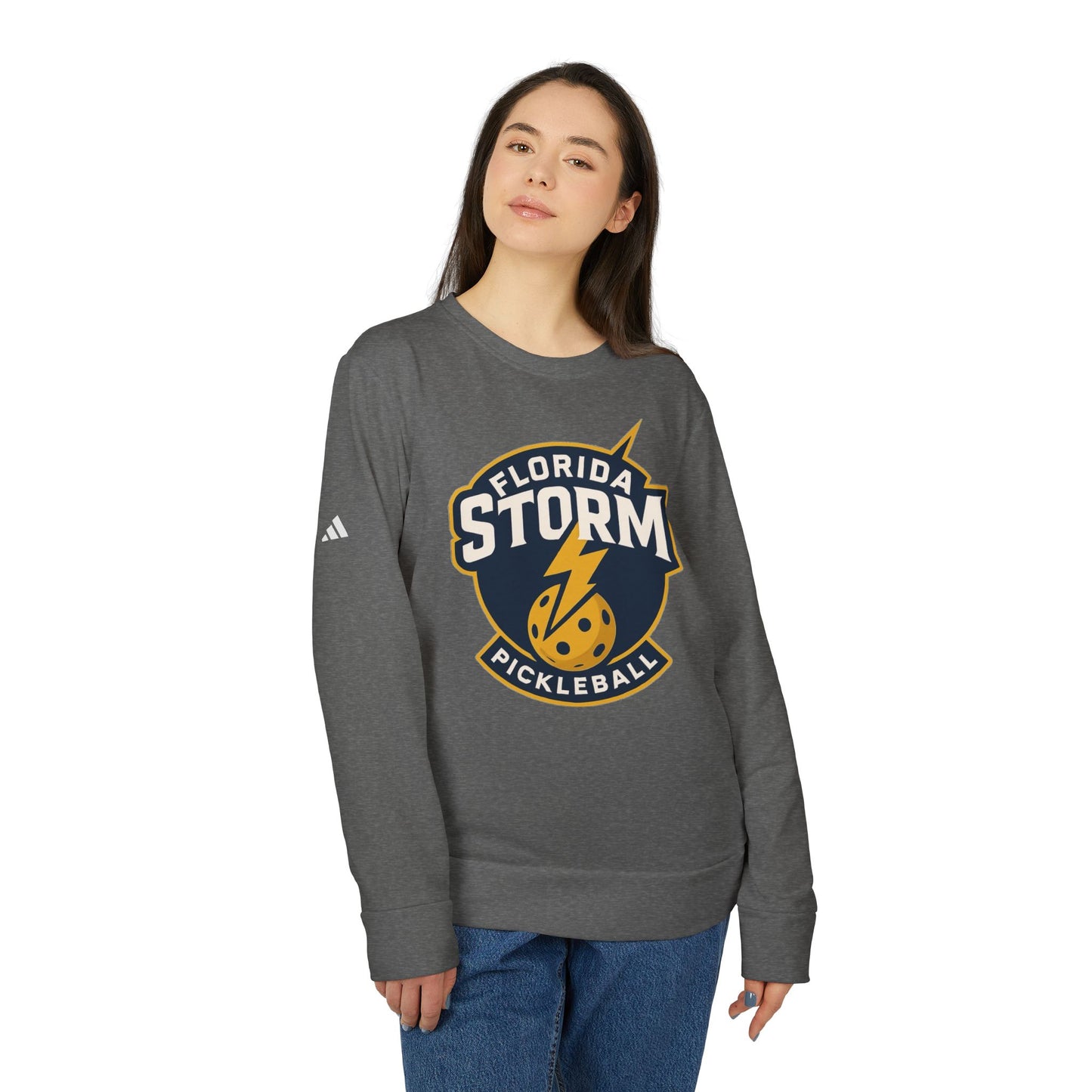 Florida Storm warmer Adidas Unisex Fleece Crew 2 sided