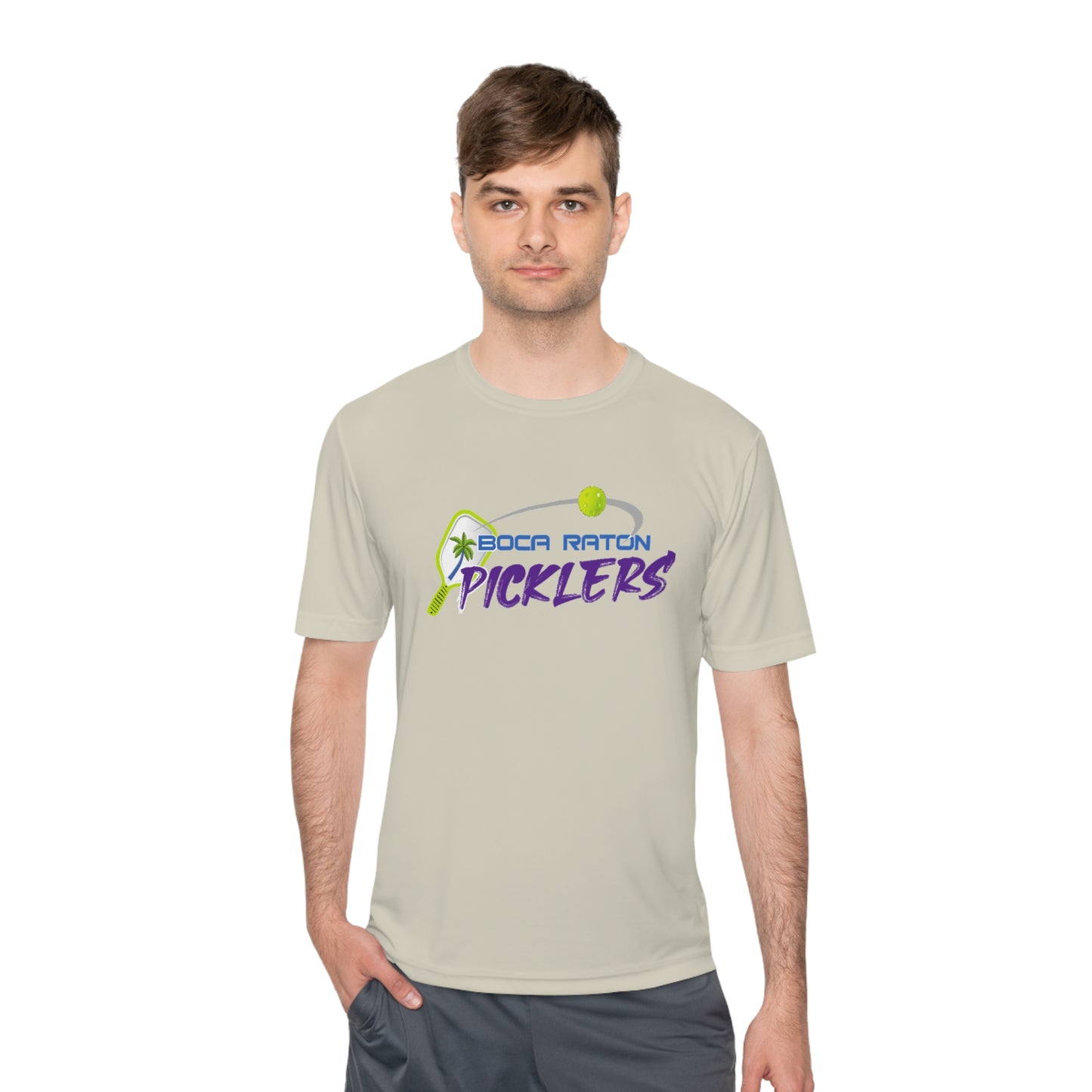Boca Raton Picklers NPL Team - Unisex (fuller cut) Moisture Wicking T - customize back