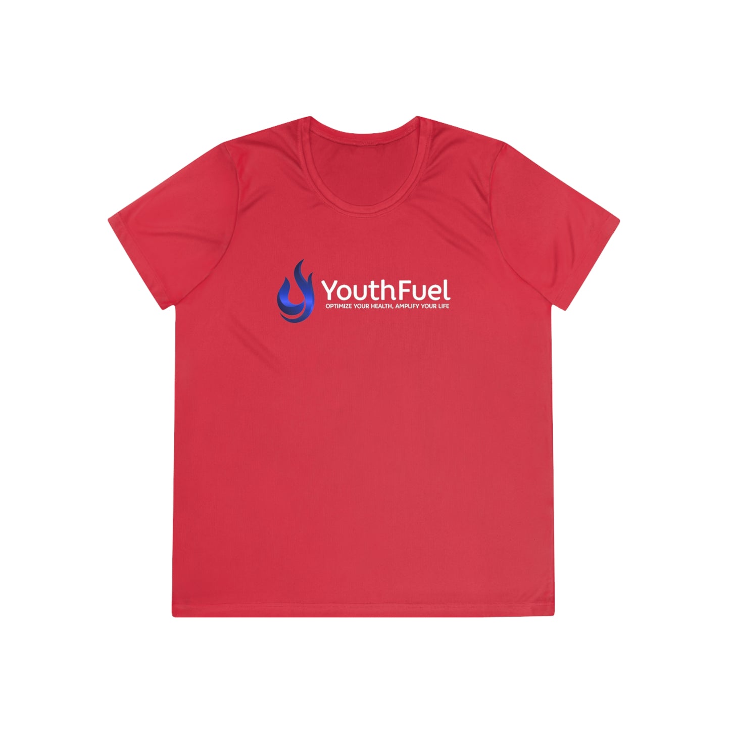 YouthFuel - SPF 40, Ladies Moisture Wicking Competitor Tee (Gamma Logo added)