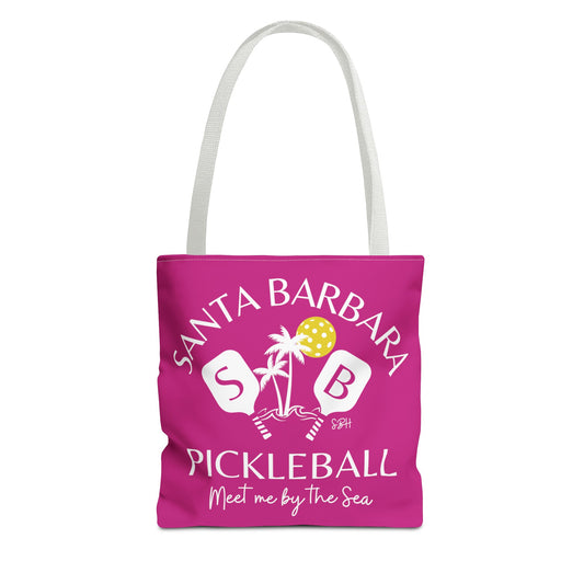 Santa Barbara Pickleball Bag - Hot Pink (can add name on back)