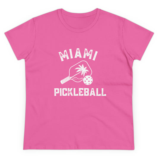 Miami Pickleball - Women's Midweight Cotton Tee