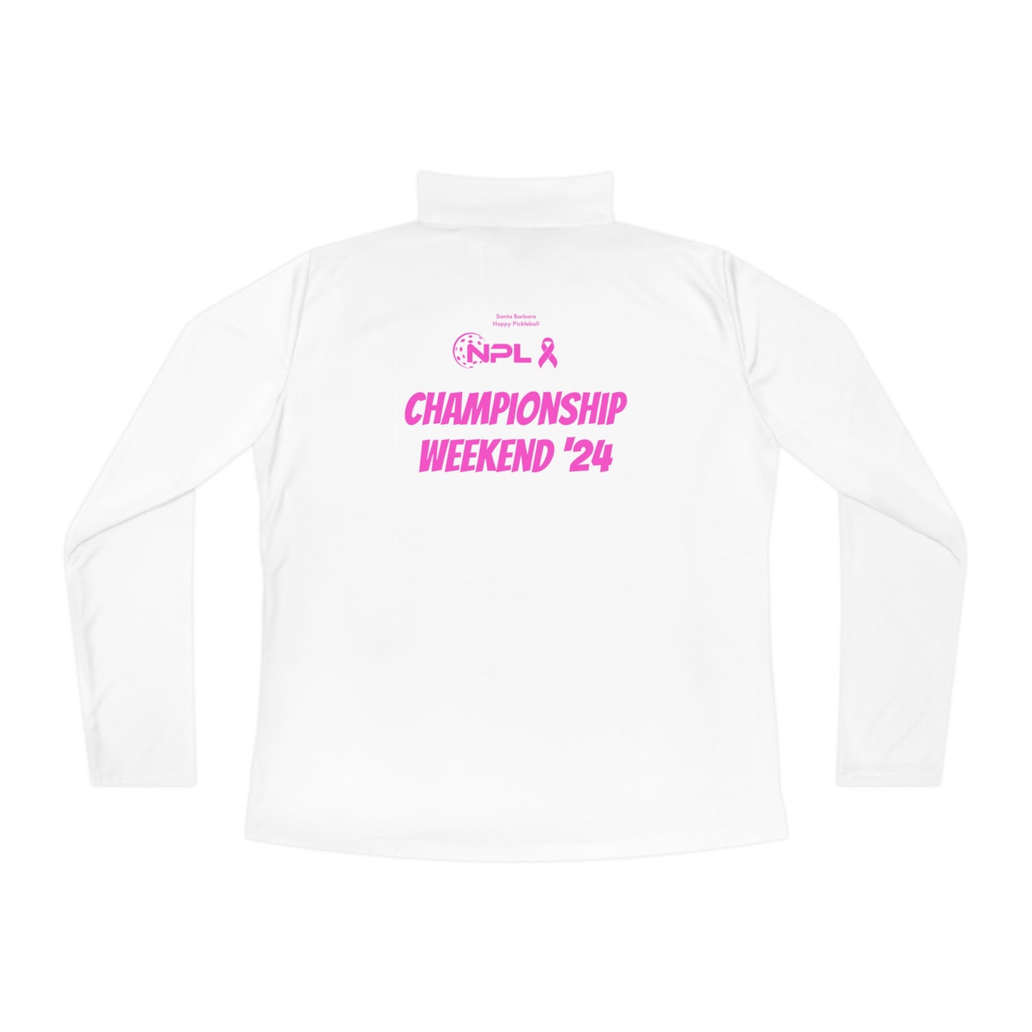 NPL Championship Weekend -Customize Name Front Ladies Lightweight Quarter-Zip Moisture Wicking