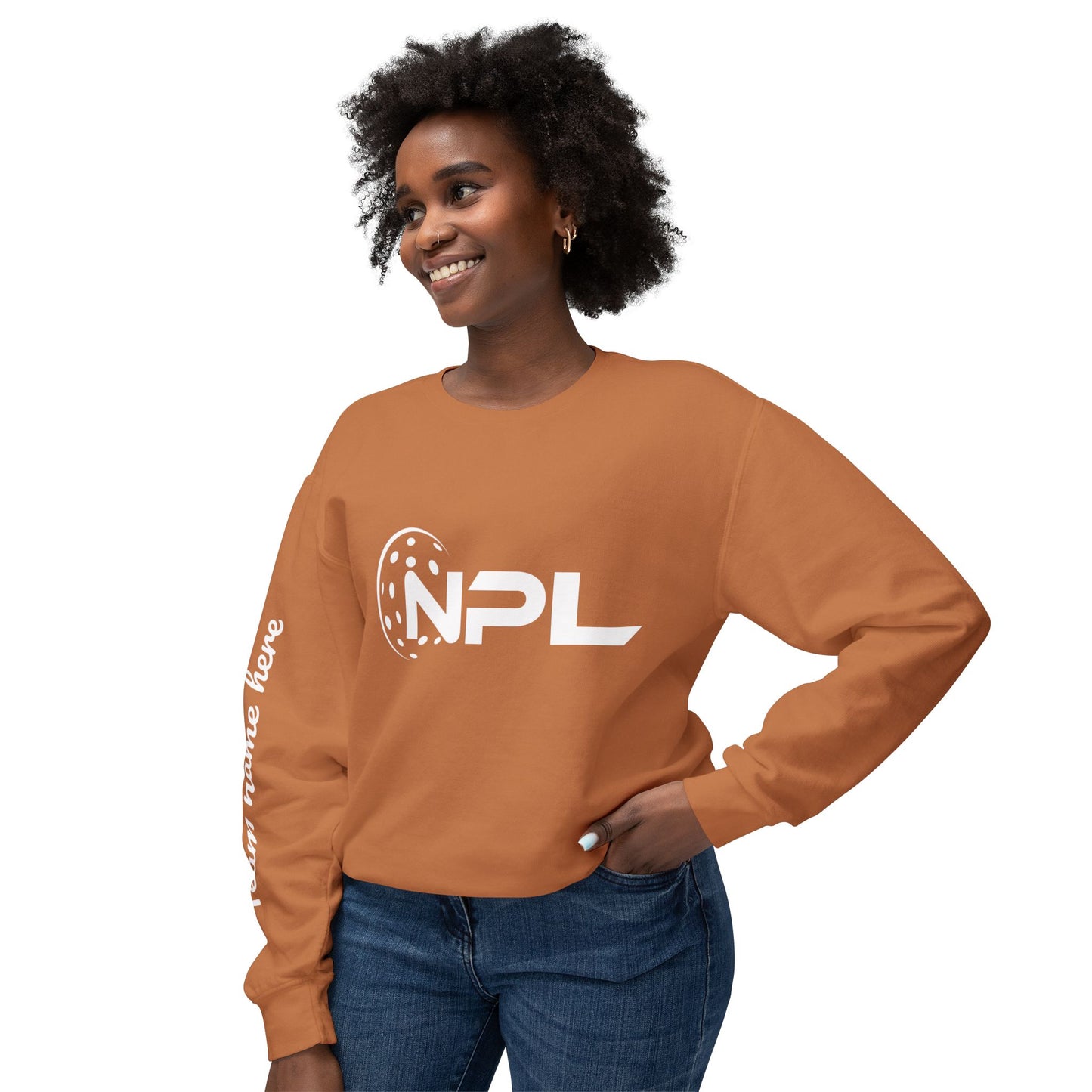 NPL Customize Any Side Unisex Lightweight Garment Dyed Crew