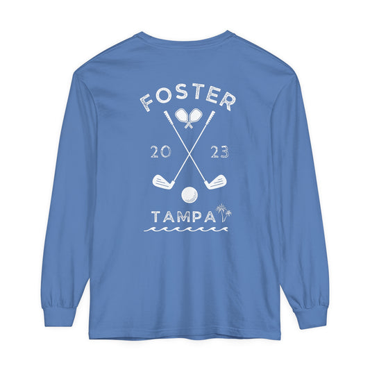 Foster Unisex Garment-dyed Long Sleeve T-Shirt. Comfort Colors