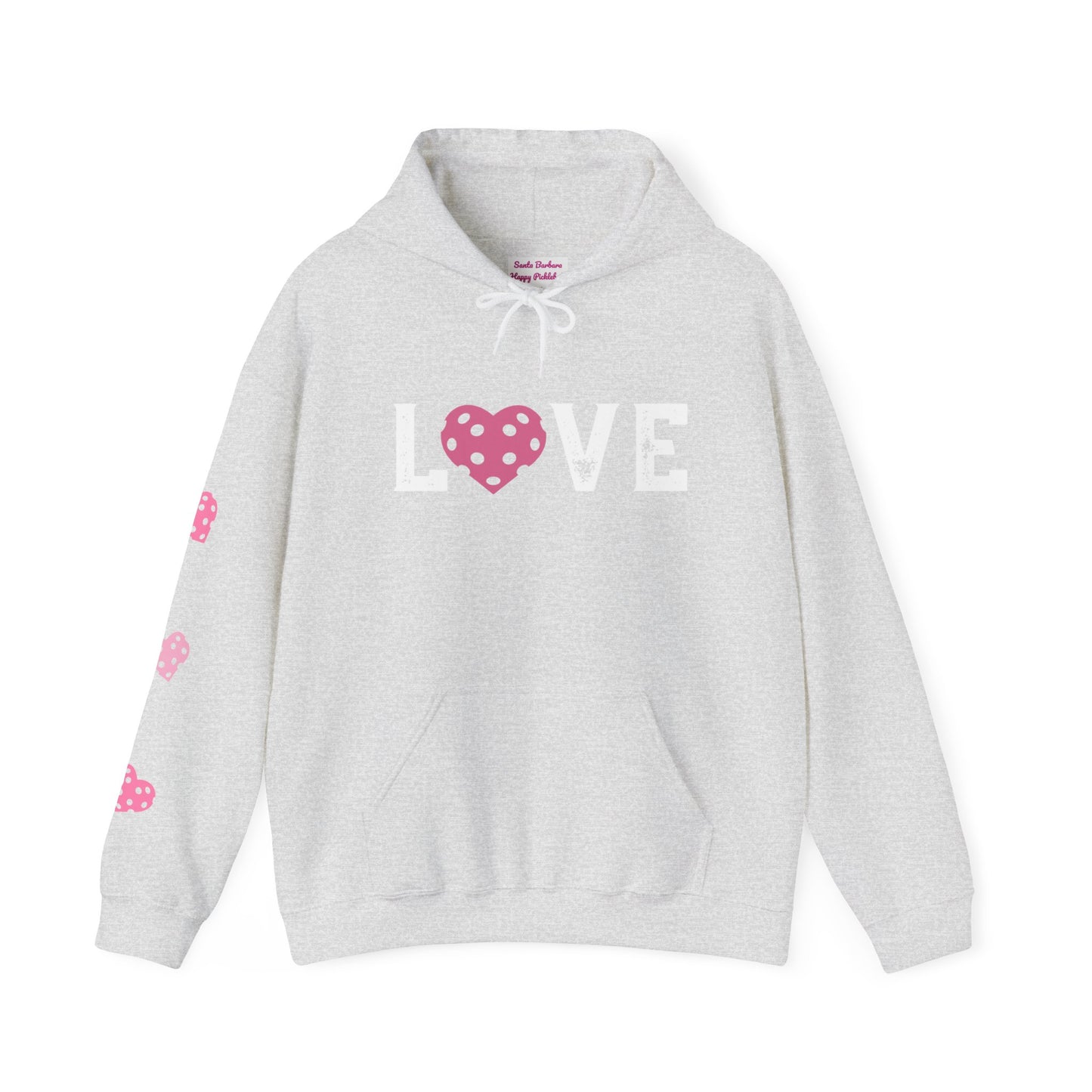 Pickleball LOVE Hoodie - can customize sleeves & back - add in notes