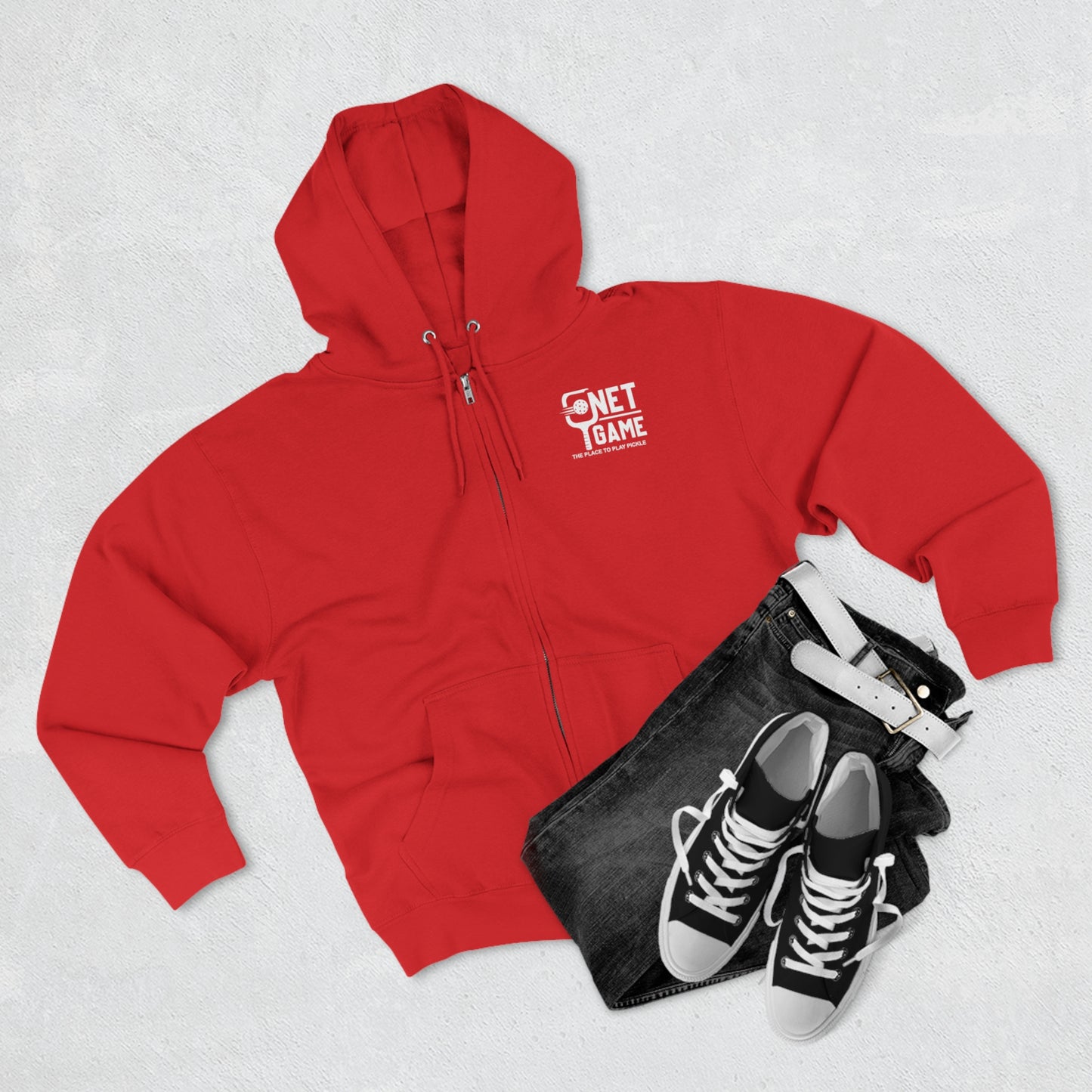 Net Game Zip Up - Unisex Premium Full Zip Hoodie