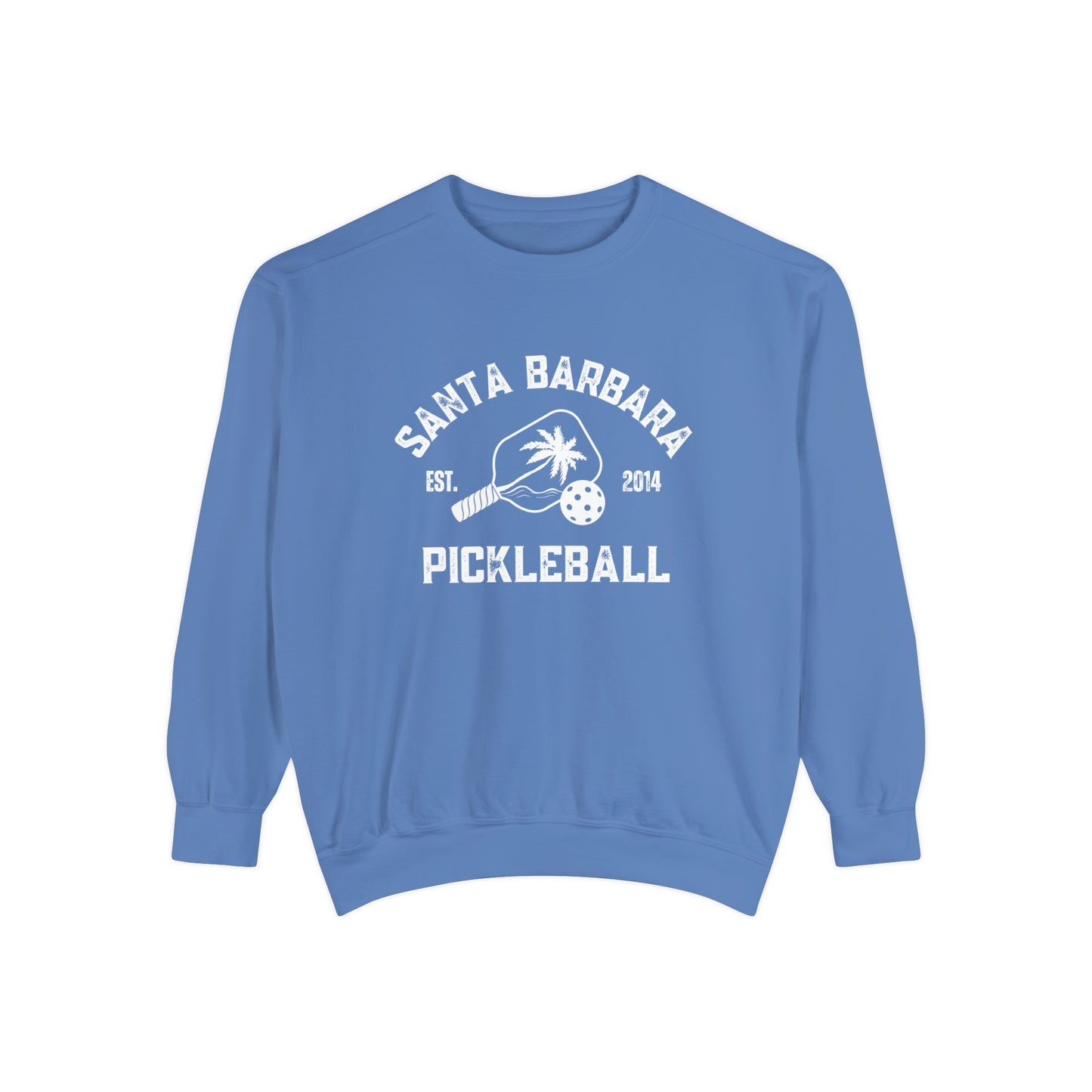 Santa Barbara Pickleball Beachy Comfort Colors -Garment Dyed Crews