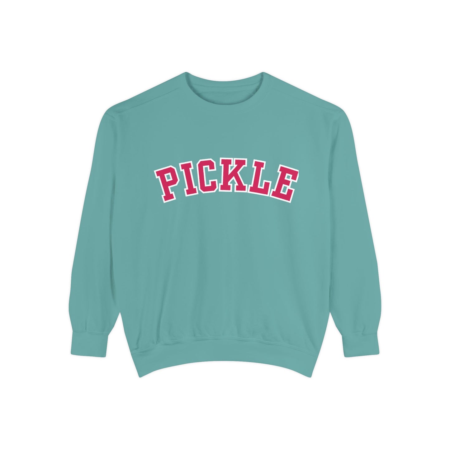 PICKLE Unisex Garment Dyed Medium Weight Collegiate Crew - can customize back
