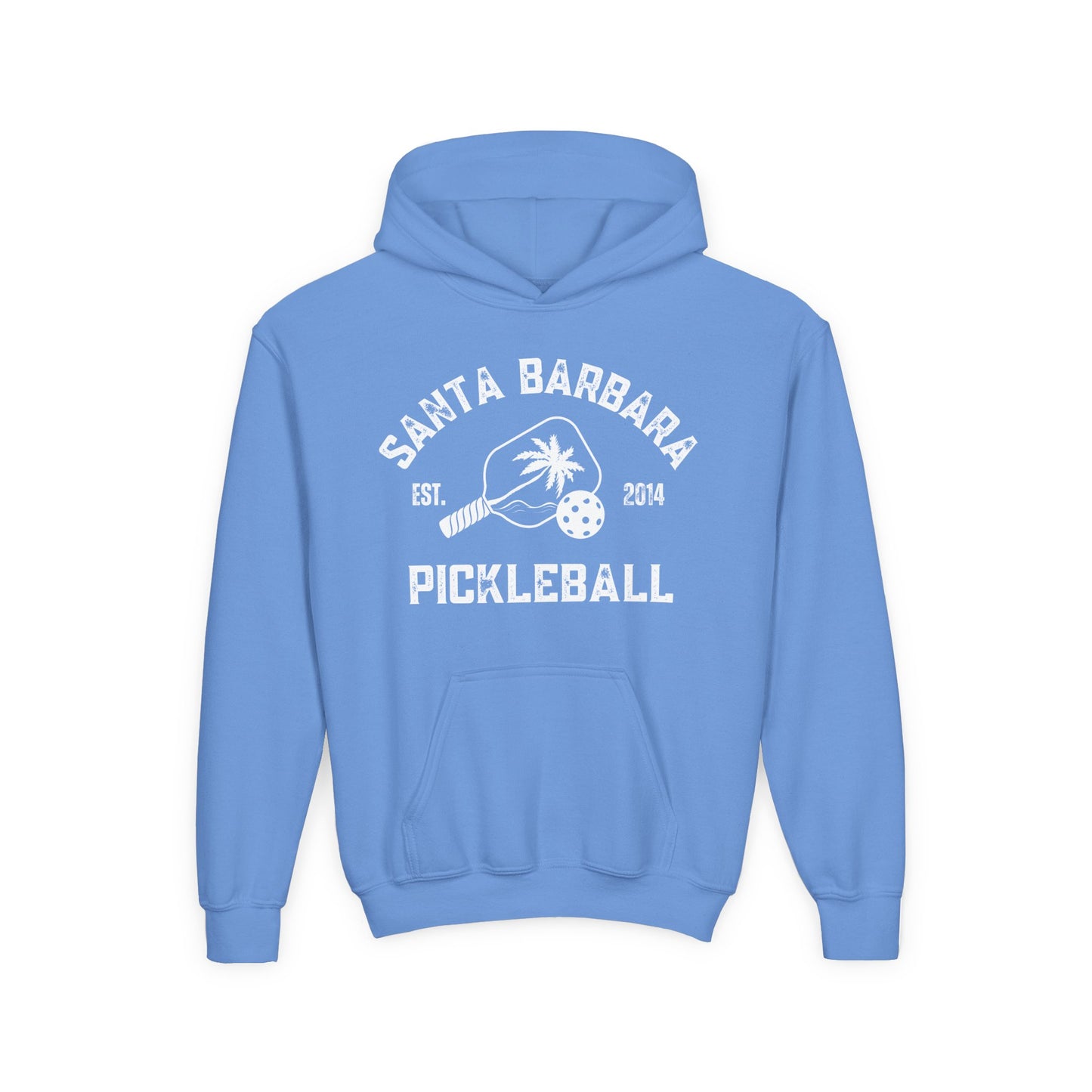 Santa Barbara Pickleball - Youth Heavy Blend Hoodie - add name back