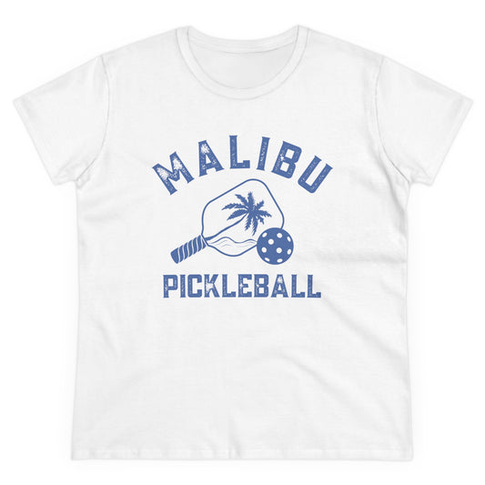 Malibu Pickleball - Women's Midweight Cotton Tee