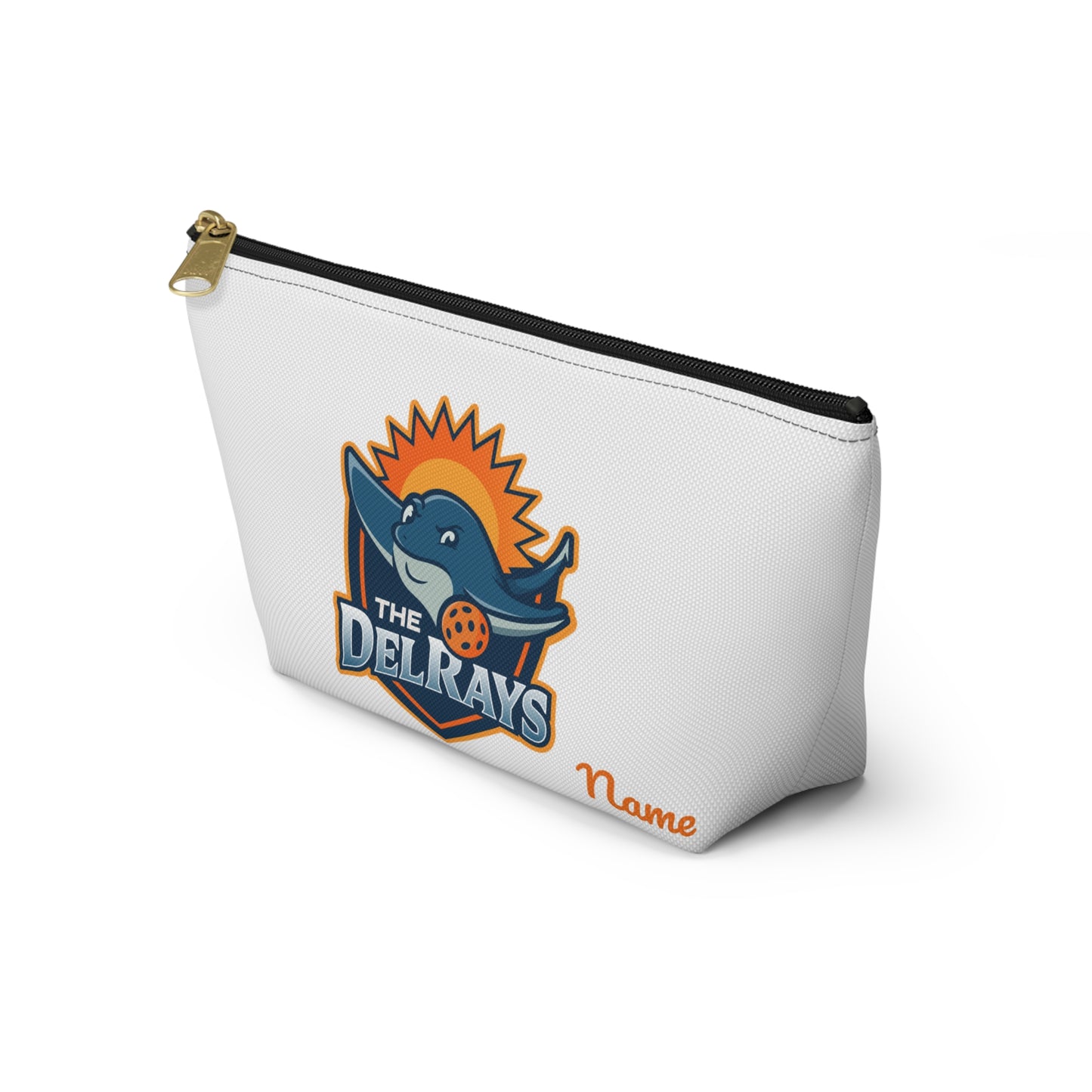 The Del Rays/US Legends Pickleball 2 sided logos -Personalized Accessory Pouch w T-bottom