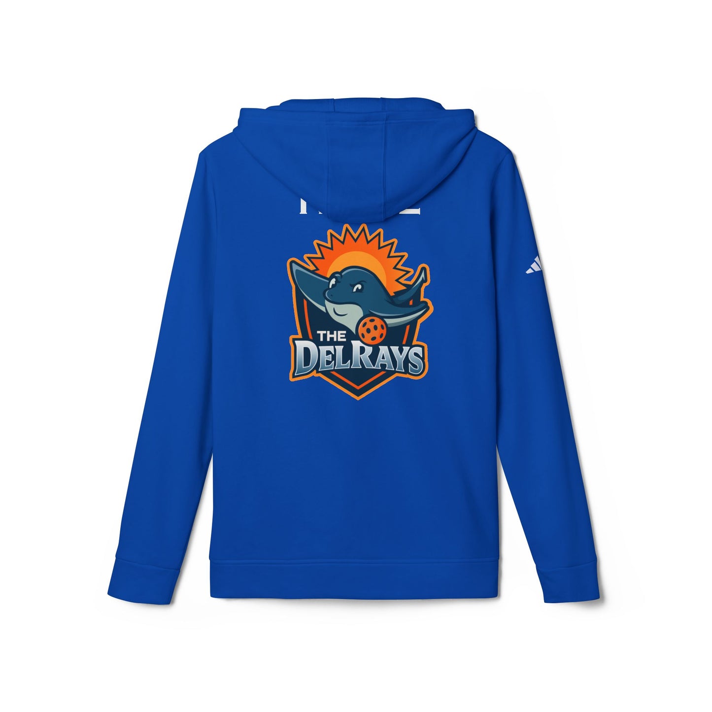 The Del Reys ADIDAS Unisex Fleece Hoodie 60% cotton/40% poly - add name