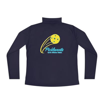 PICKLEVENTS Ladies Quarter-Zip Pullover
