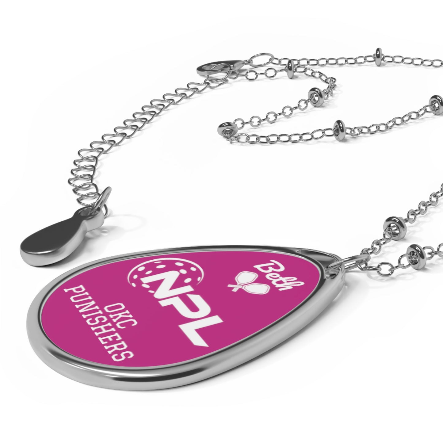 NPL Team customized necklace - Silver (add name/team/number) All colors available