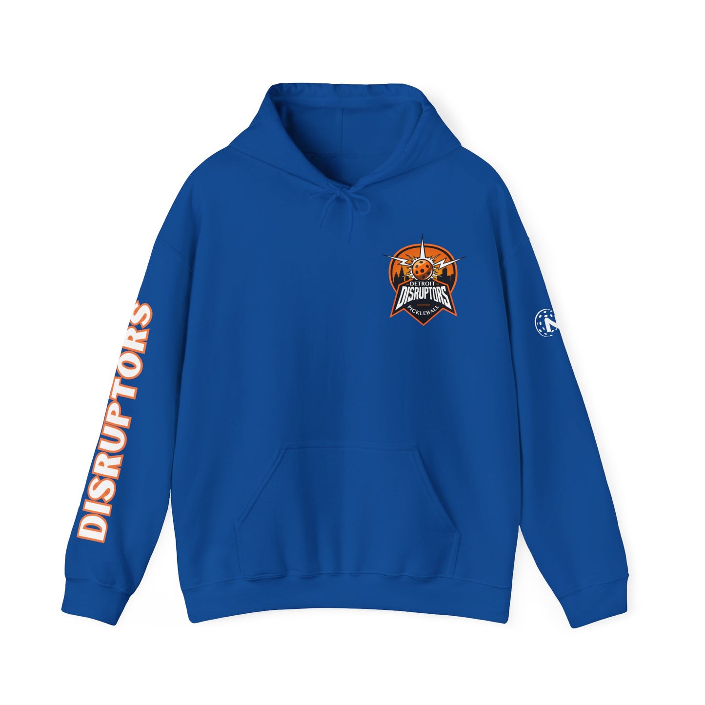 Detroit Disruptors Unisex Hoodie - Customize Sleeve or Back w/ Name - 50% cotton/poly (add in instructions)