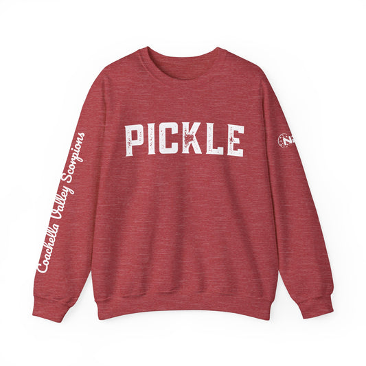 PICKLE w/ Coachella Valley Scorpiions in script - custom Crew  - personalize sleeve and or back