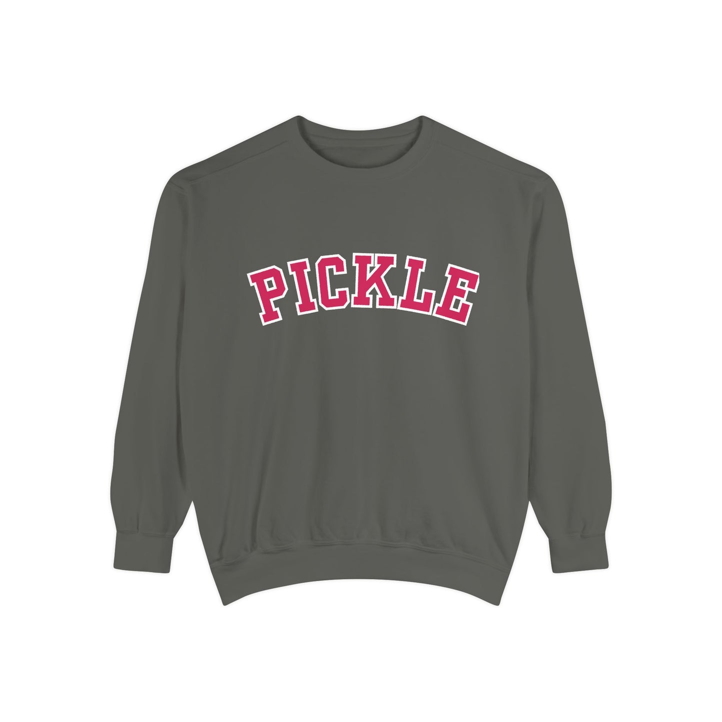 PICKLE Unisex Garment Dyed Medium Weight Collegiate Crew - can customize back
