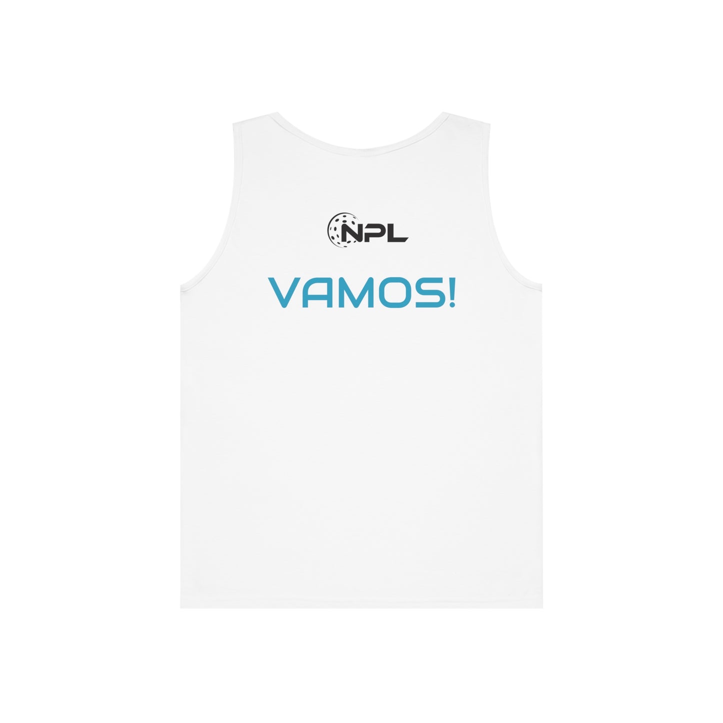 Boca Raton Picklers Men’s - NPL Team Cotton Tank - customize back or keep VAMOS!