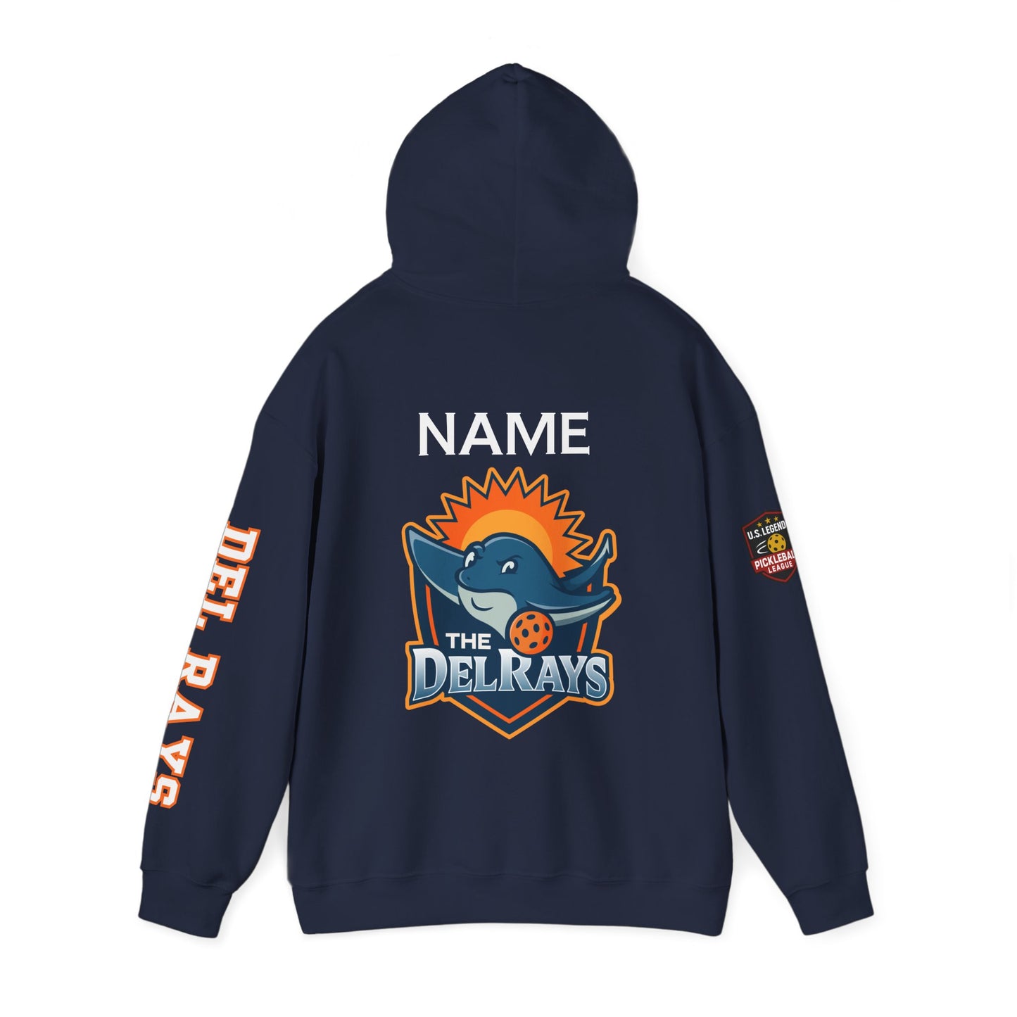 The Del Raysl Unisex Hoodie - Add name - optional US Legends logo sleeve