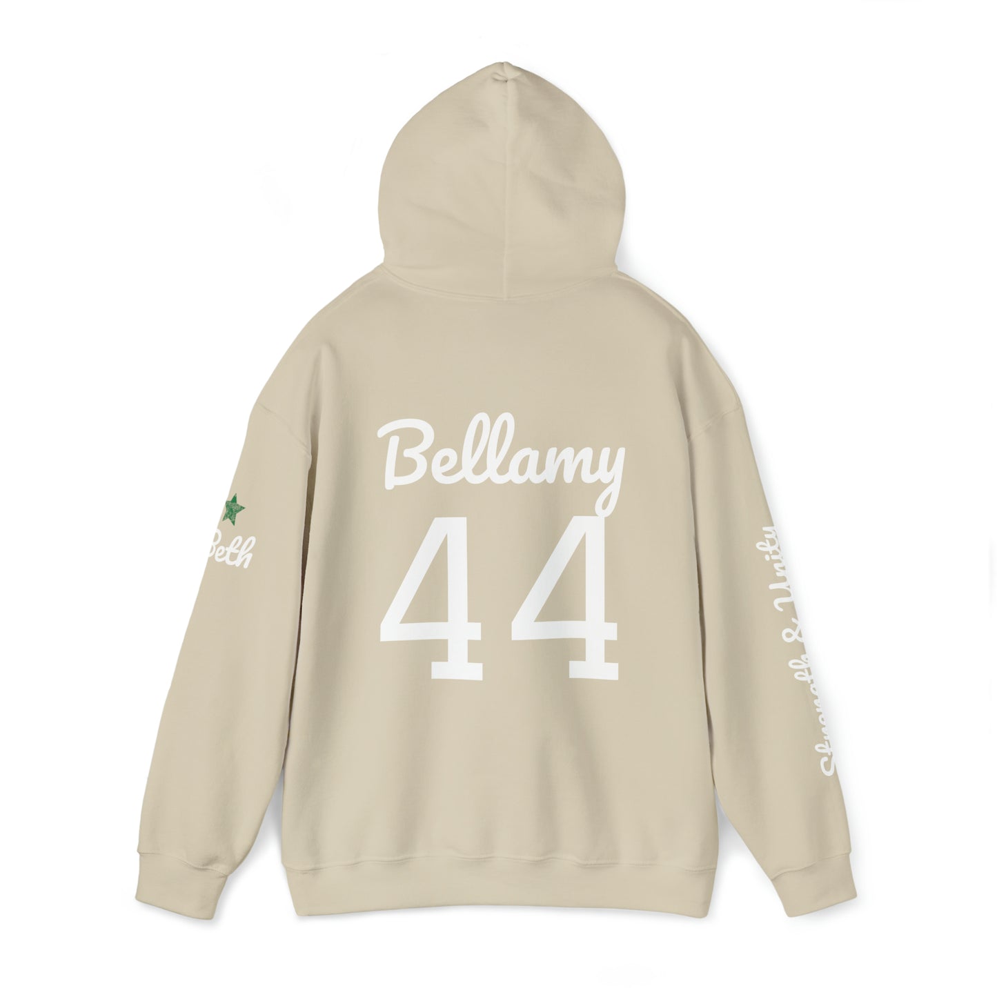 OKC Punishers Hoodie w/ Stars Green Letters - customize sleeve & back