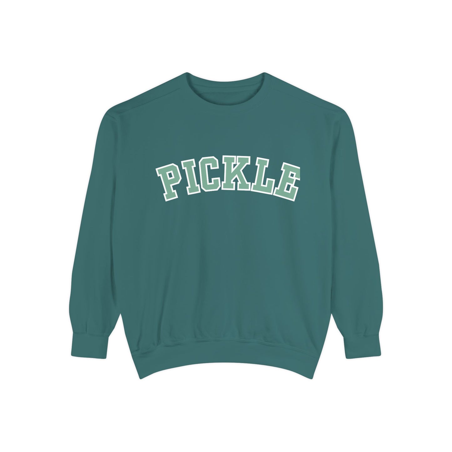 PICKLE Garment Dyed Collegiate - Medium Weight Crew - can customize back