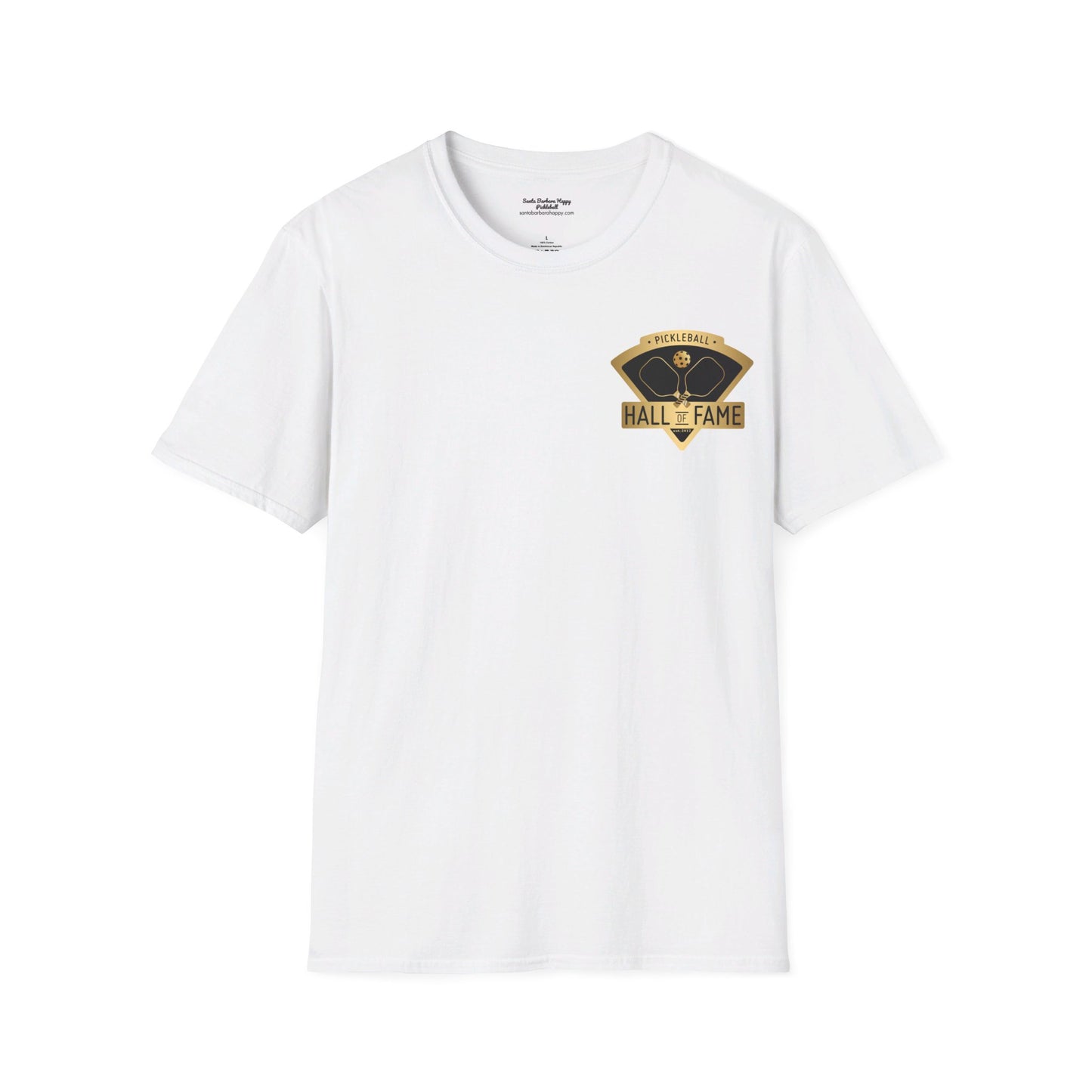 Pickleball Hall of Fame - Unisex Softstyle T-Shirt (customize back)