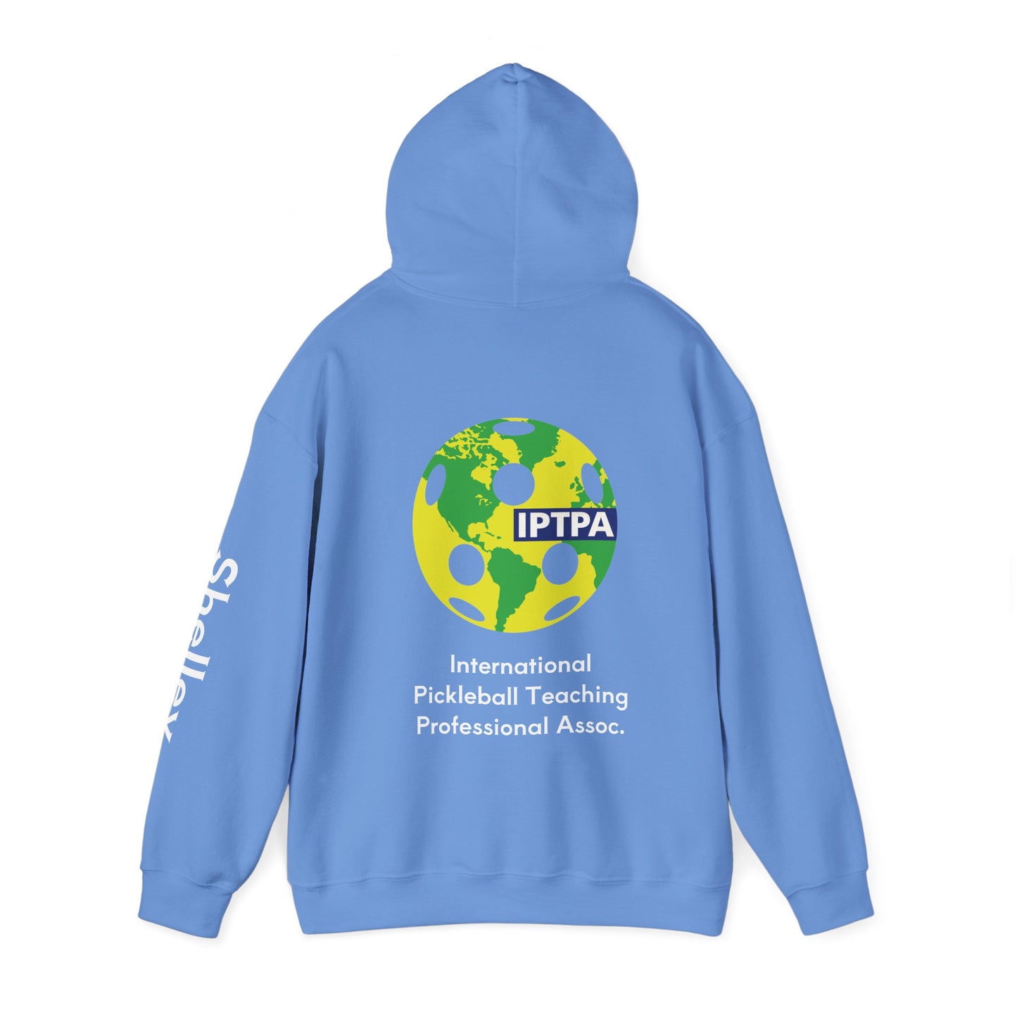Shelley IPTPA Pickleball Unisex Hoodie - customize sleeves & left chest