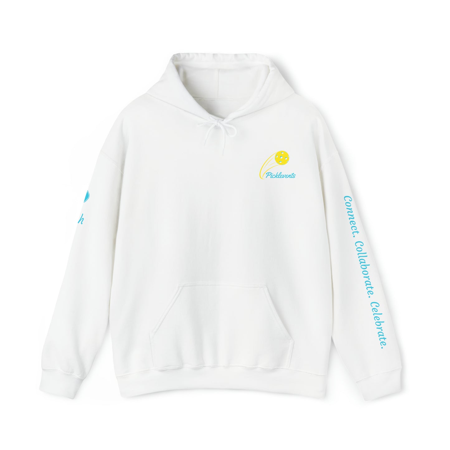 Picklevents White Custom. Beth Unisex Heavy Blend™ Hooded Sweatshirt
