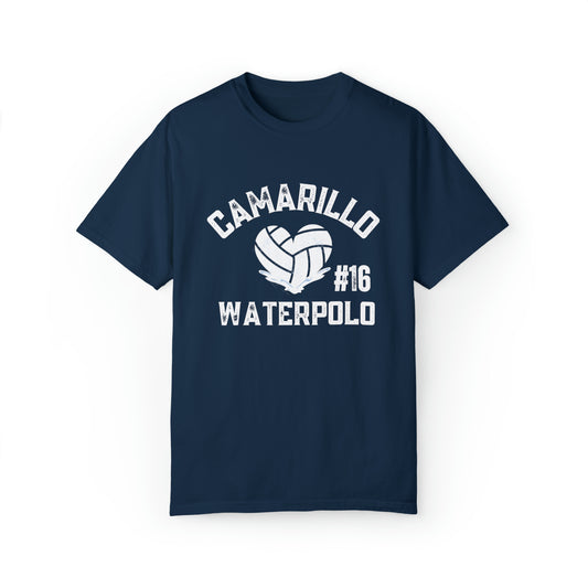 Camarillo Waterpolo Beachy - Customize Unisex T - put in notes athlete’s #