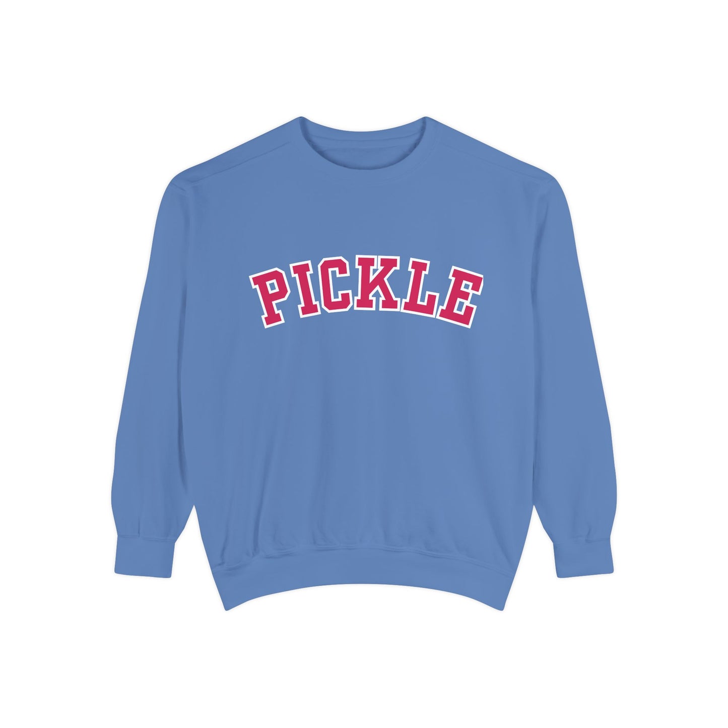 PICKLE Unisex Garment Dyed Medium Weight Collegiate Crew - can customize back