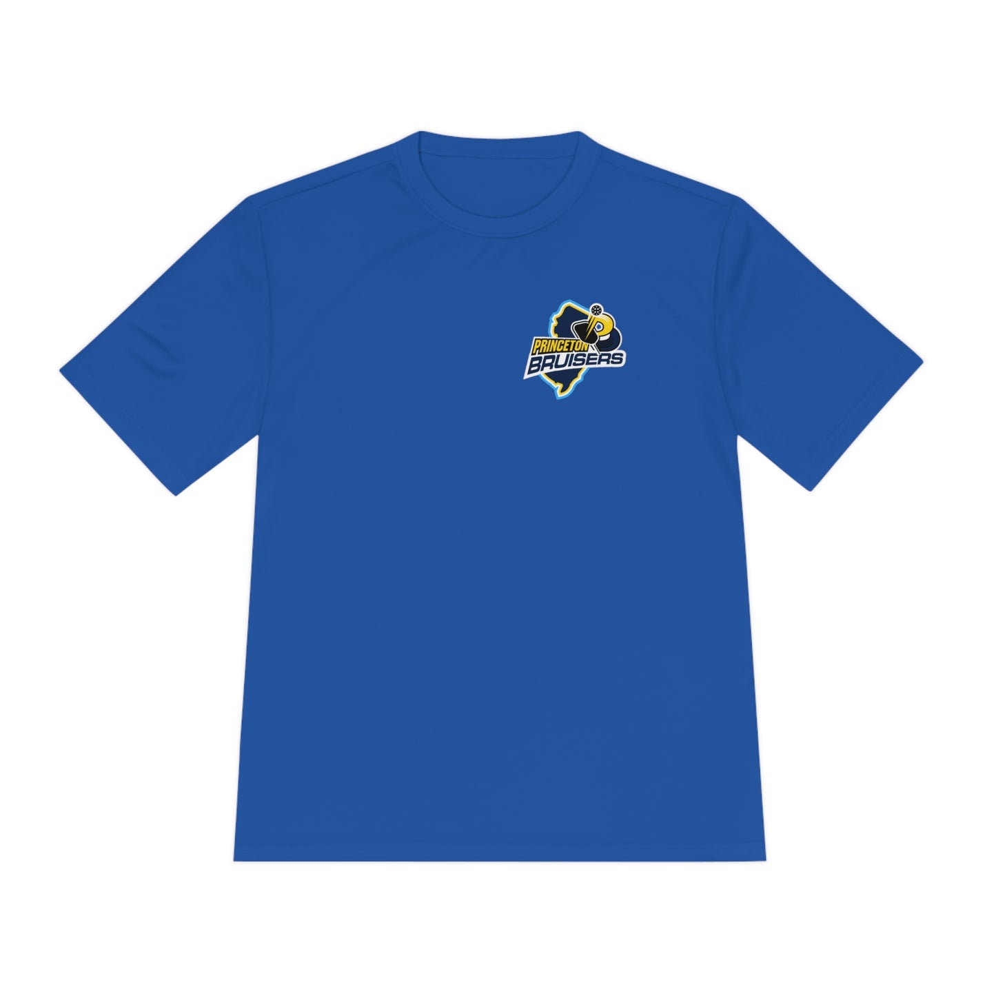 Komie Men’s Sponsor Princeton Bruisers - NPL Team Unisex Moisture Wicking Tee, SPF 40
