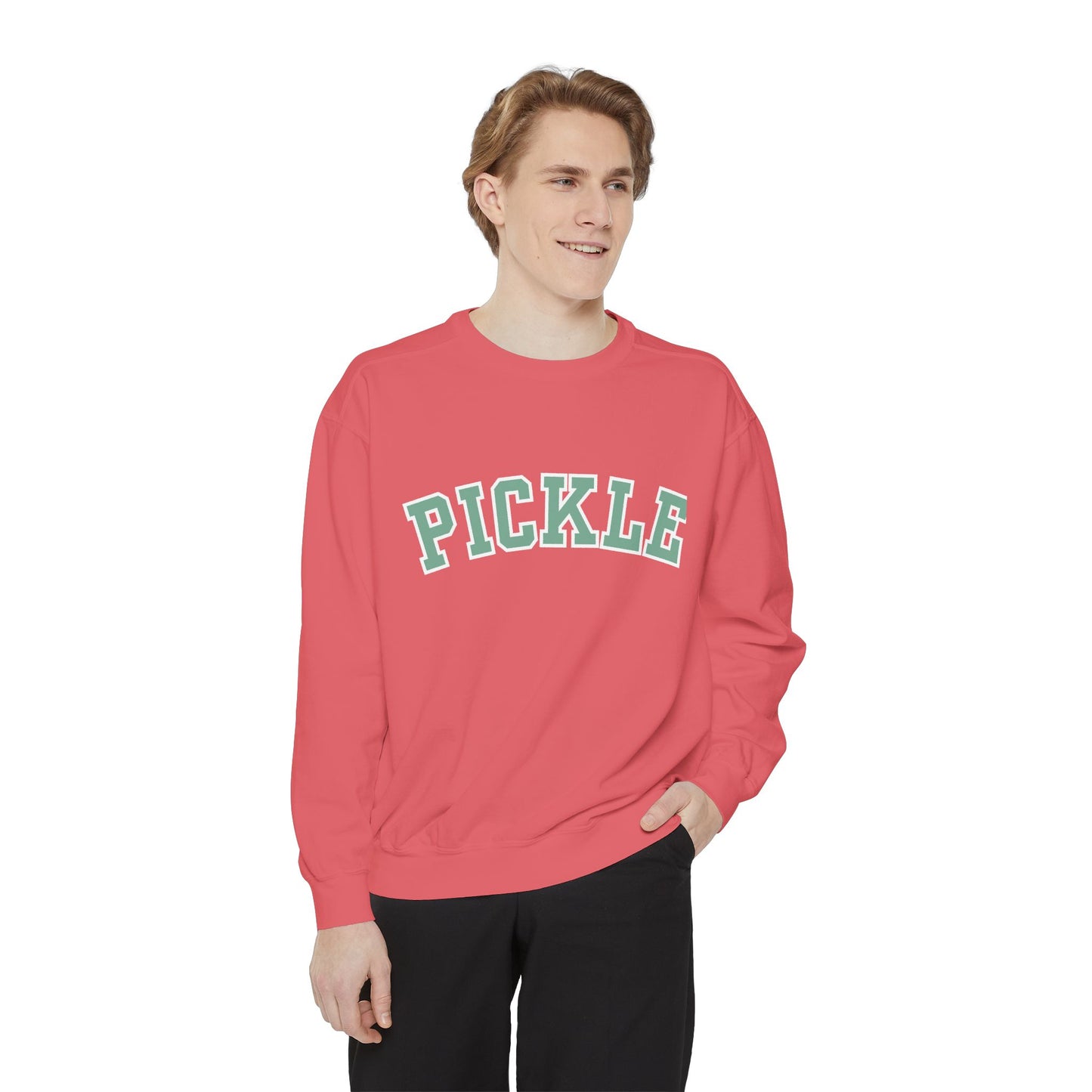 PICKLE Garment Dyed Collegiate - Medium Weight Crew - can customize back