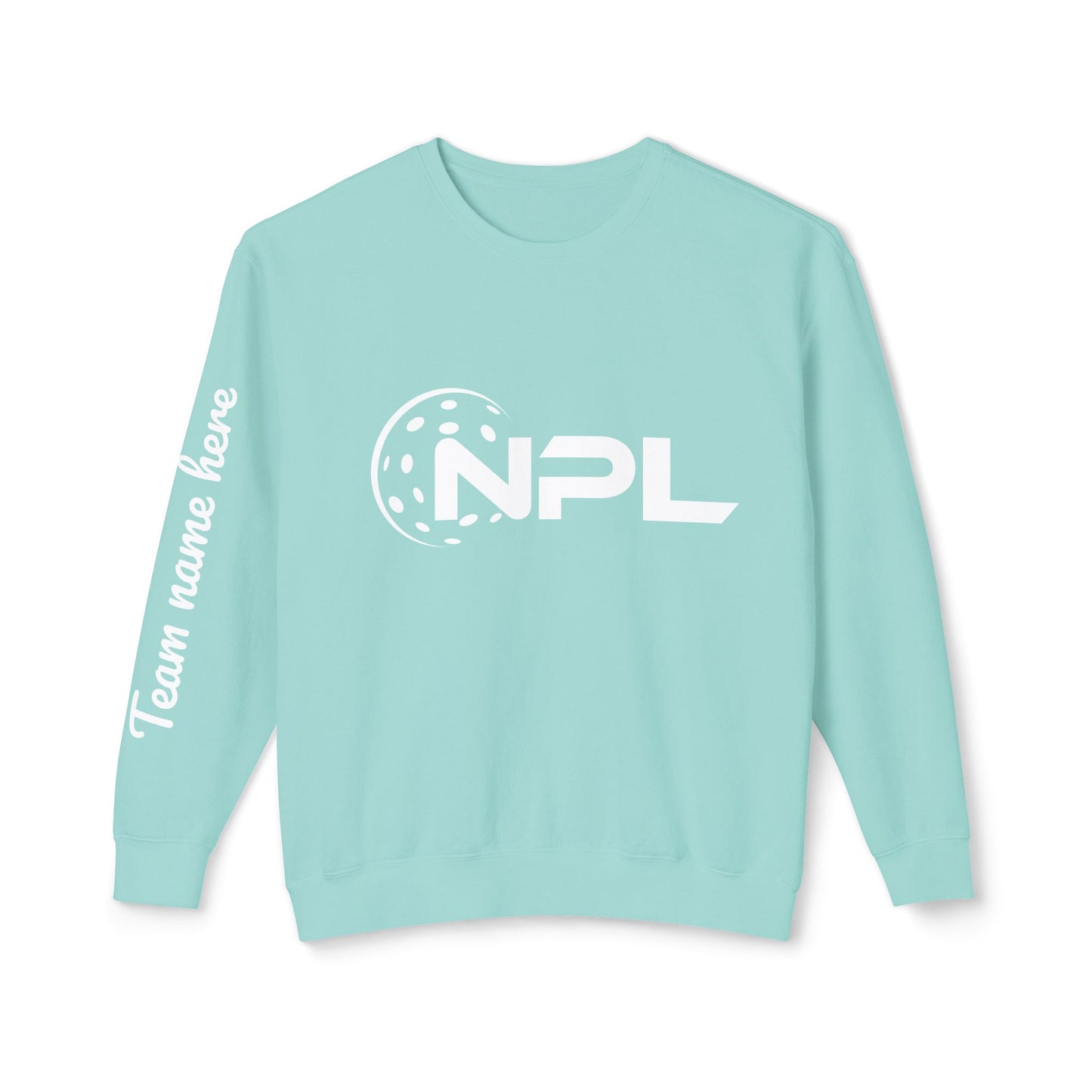 NPL Customize Any Side Unisex Lightweight Garment Dyed Crew