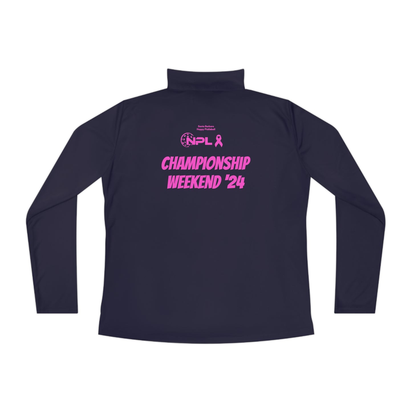 NPL Championship Weekend -Customize Name Front Ladies Lightweight Quarter-Zip Moisture Wicking