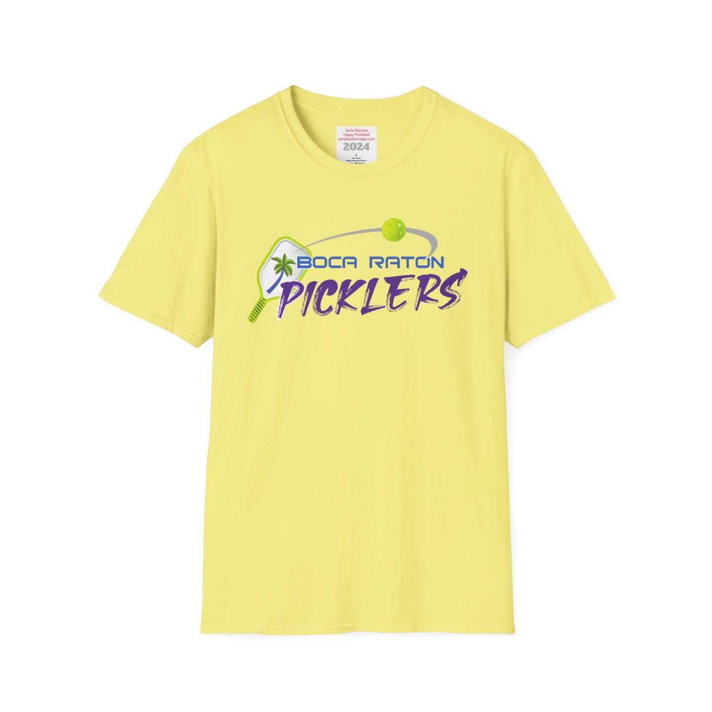 Boca Raton Picklers NPL Team - Unisex 100% cotton soft style T - can customize back
