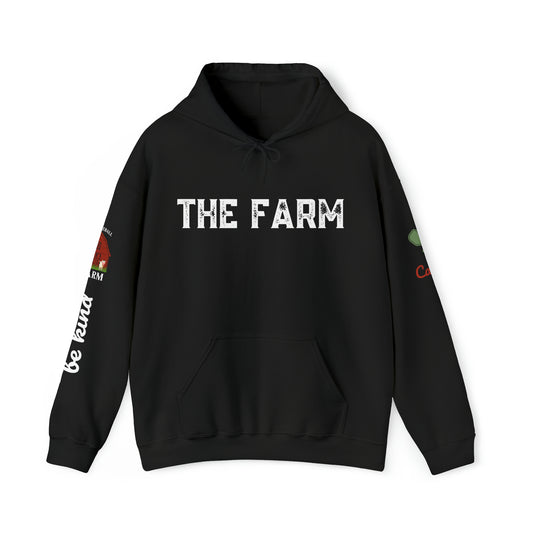 Cathy custom  The Pickleball Farm Hoodie (Black) - The Farm front - customize sleeves