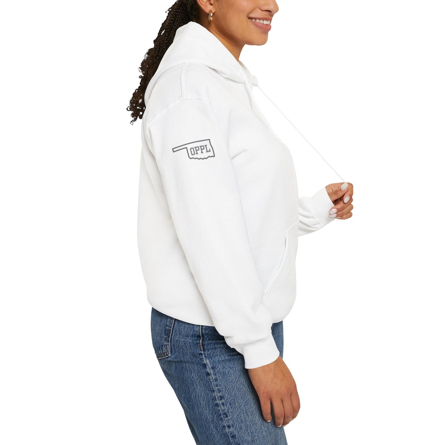 OPPL Unisex Heavy Blend™ Hoodie - (Blank Back) White/Pastels
