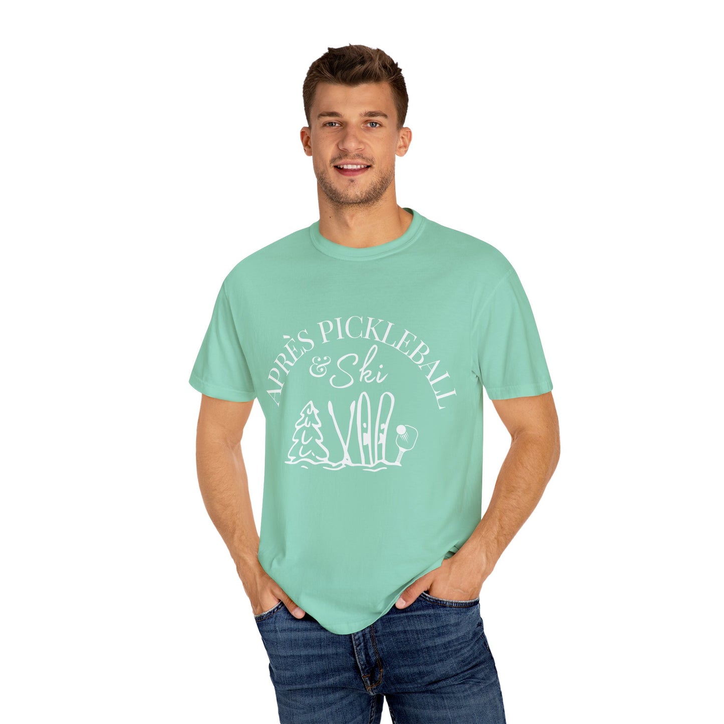 Apre’s Pickleball & Ski - Unisex Garment-Dyed T-shirt