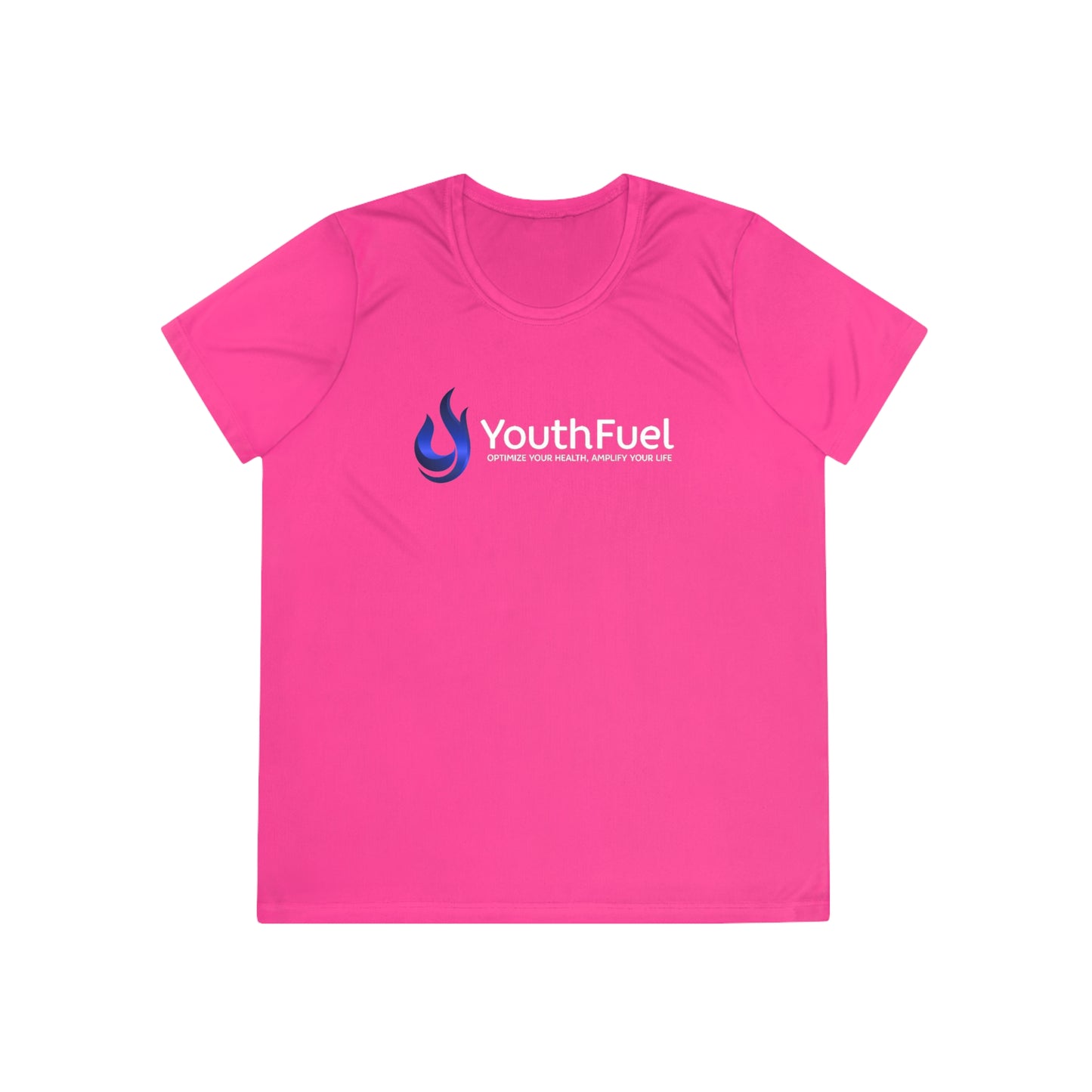 YouthFuel - SPF 40, Ladies Moisture Wicking Competitor Tee (Gamma Logo added)
