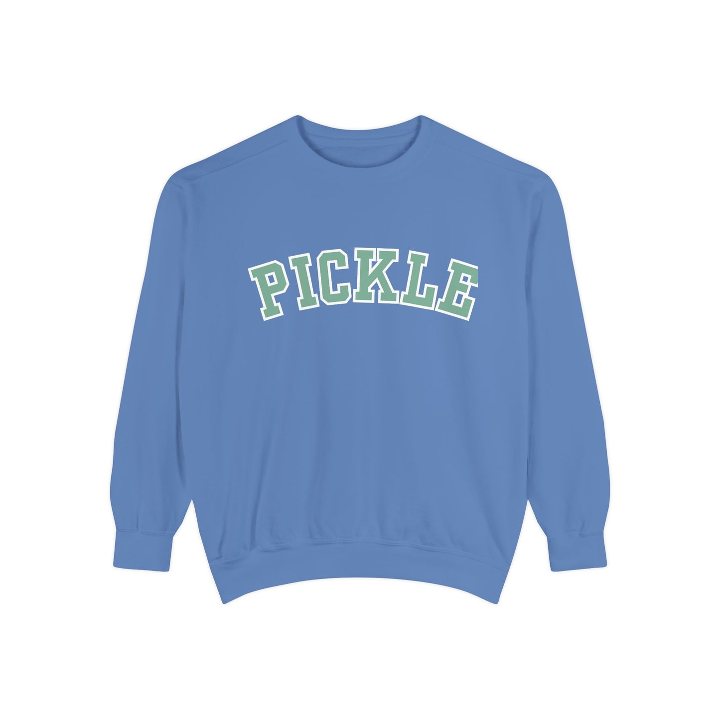 PICKLE Garment Dyed Collegiate - Medium Weight Crew - can customize back