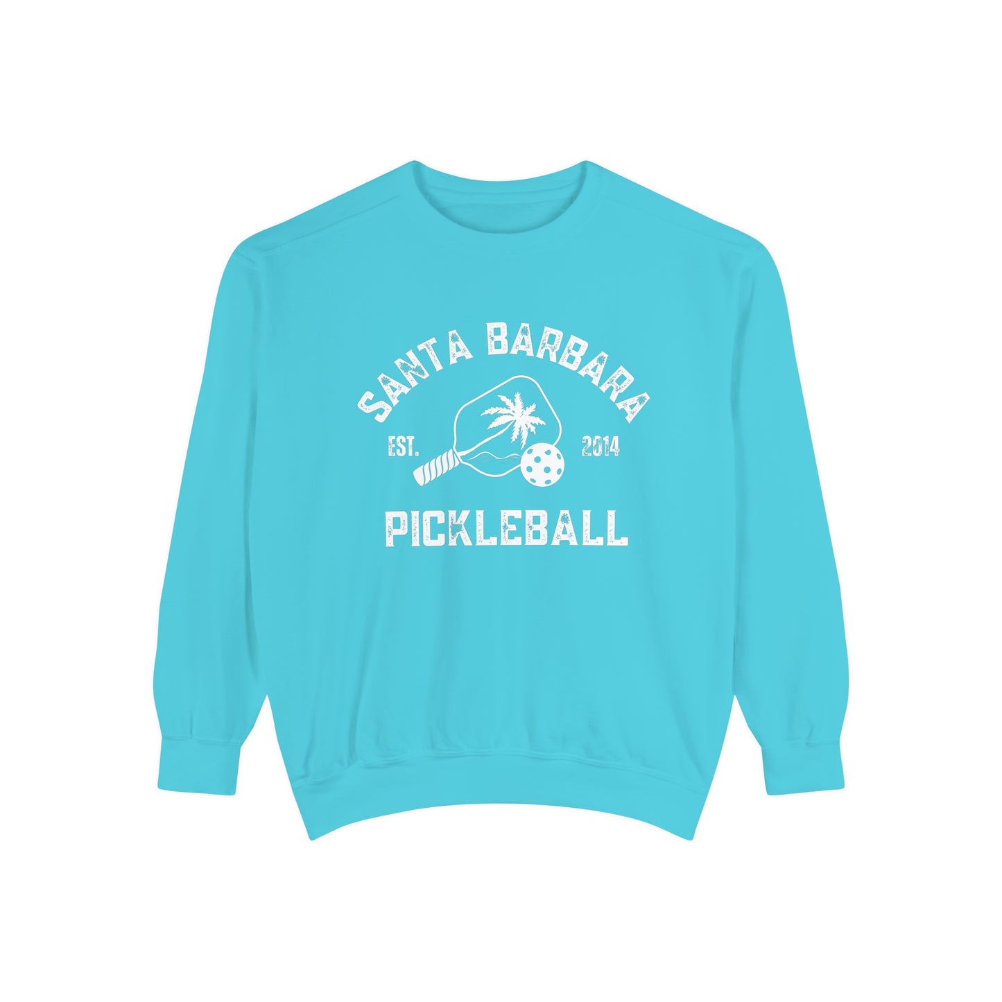 Santa Barbara Pickleball Garment Dyed Medium Weight Crew